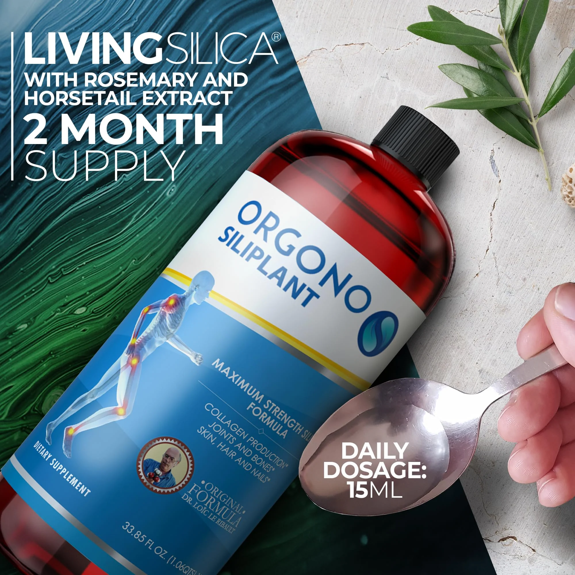 Orgono Living Silica Siliplant – Vegan Collagen Booster for Joints, Skin, Hair & Nails | 66 Servings - Image 13