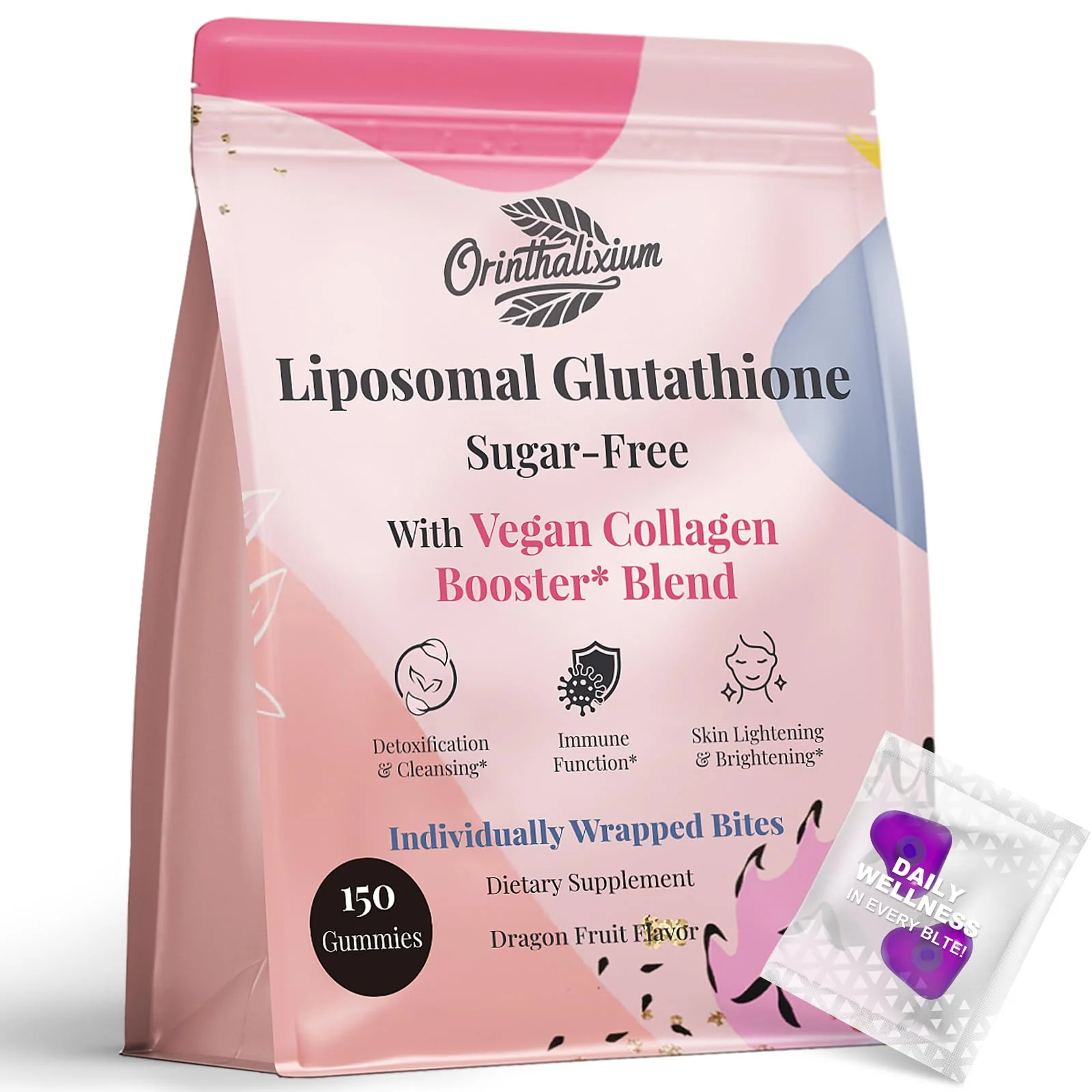 Orinthalixium Liposomal Glutathione Gummies 1000MG – Sugar Free, Vitamin C & Vegan Collagen | 150 Count - Image 7