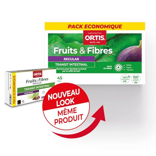 Ortis Fruits & Fibres Regular 45 Squares to Chew – Nutritional Supplement - Image 3
