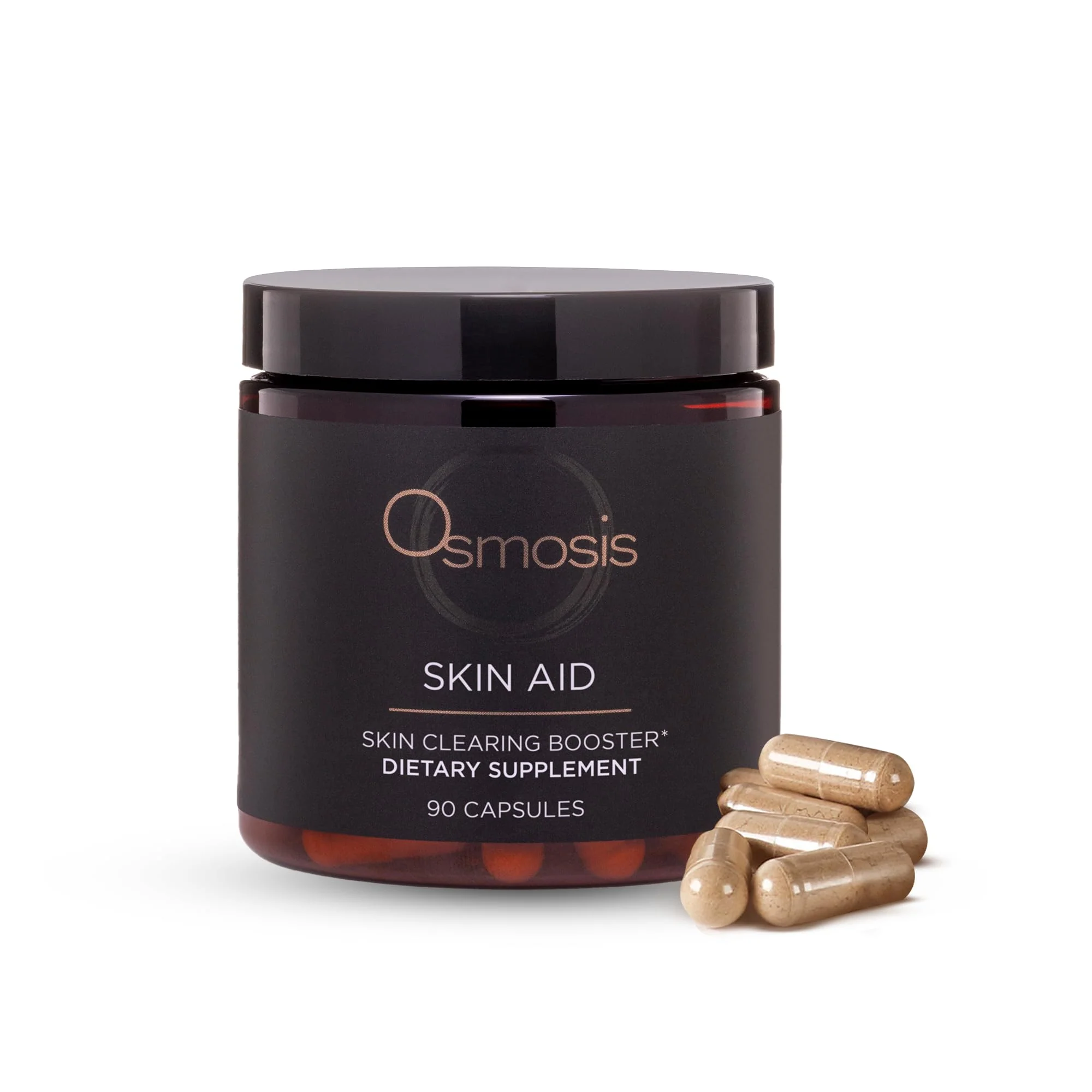 OSMOSIS Skin Aid Daily Supplement – Microbiome & Immunity Support, Vitamin A for Acne-Prone Skin | 90 Count