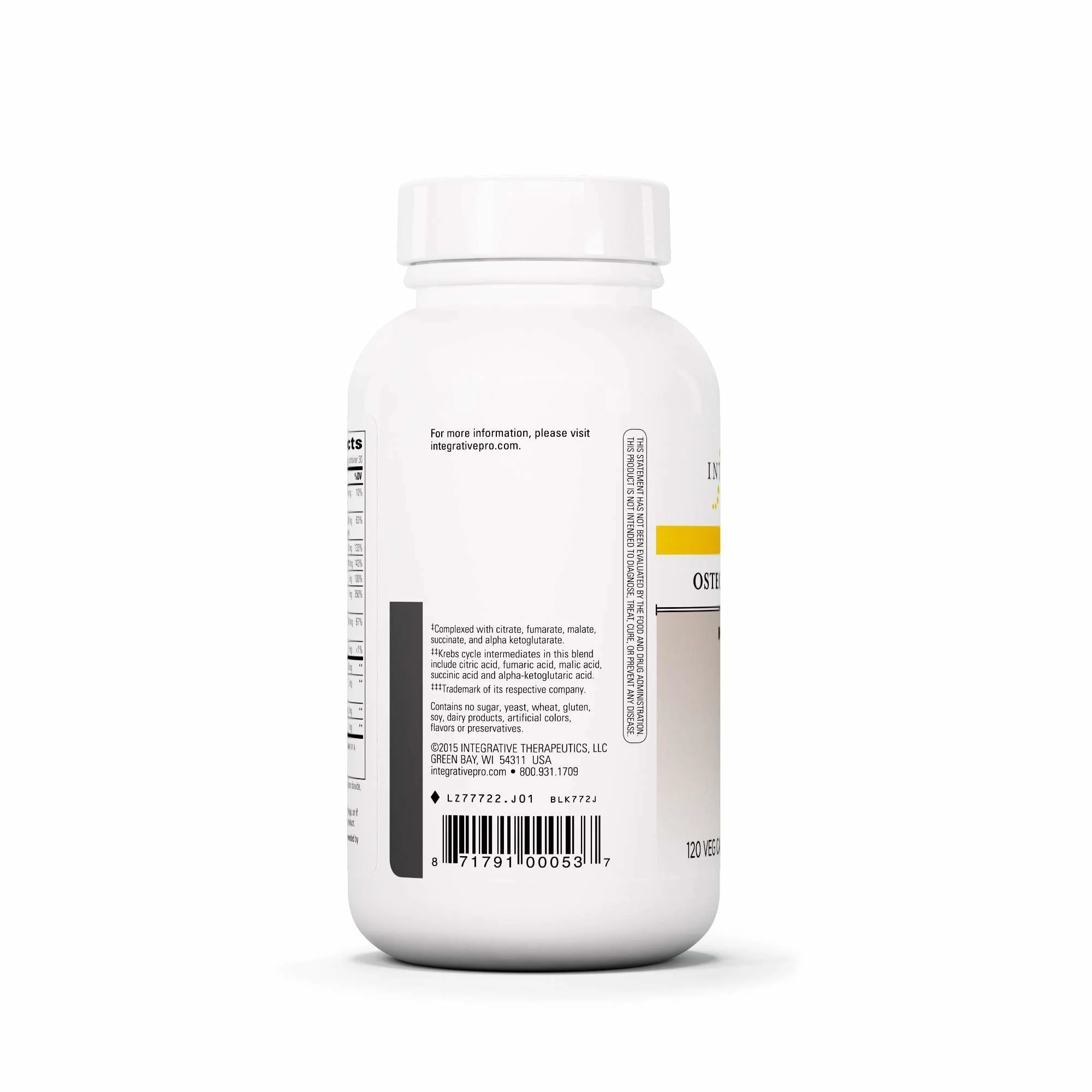 Osteoprime Forte Calcium for Bone Health | Integrative Therapeutics | 120 Capsules - Image 3