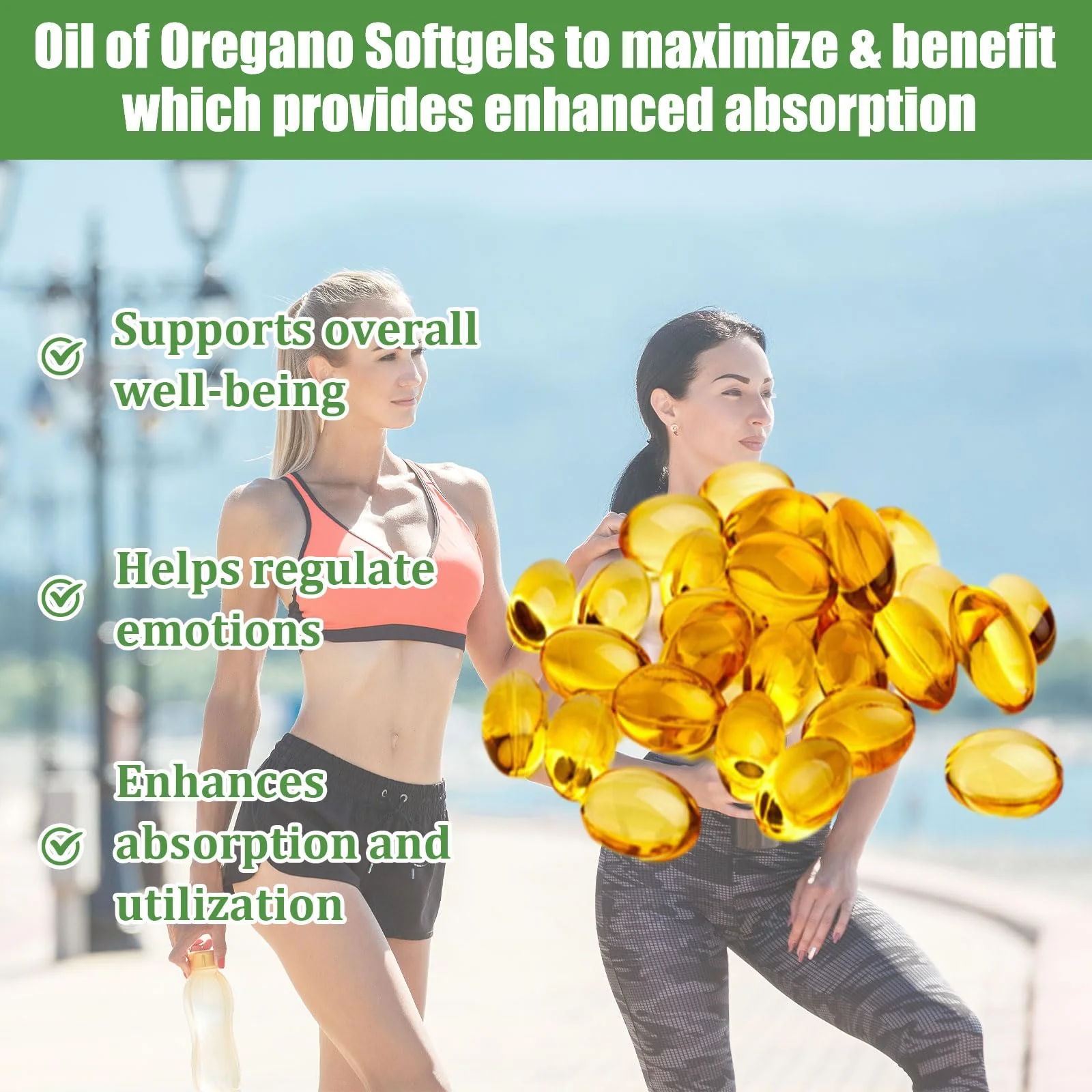 Ovela Oil of Oregano with Black Seed Oil – 2-in-1 Oregano Capsules, Immune Support, 300 Softgels - Image 3
