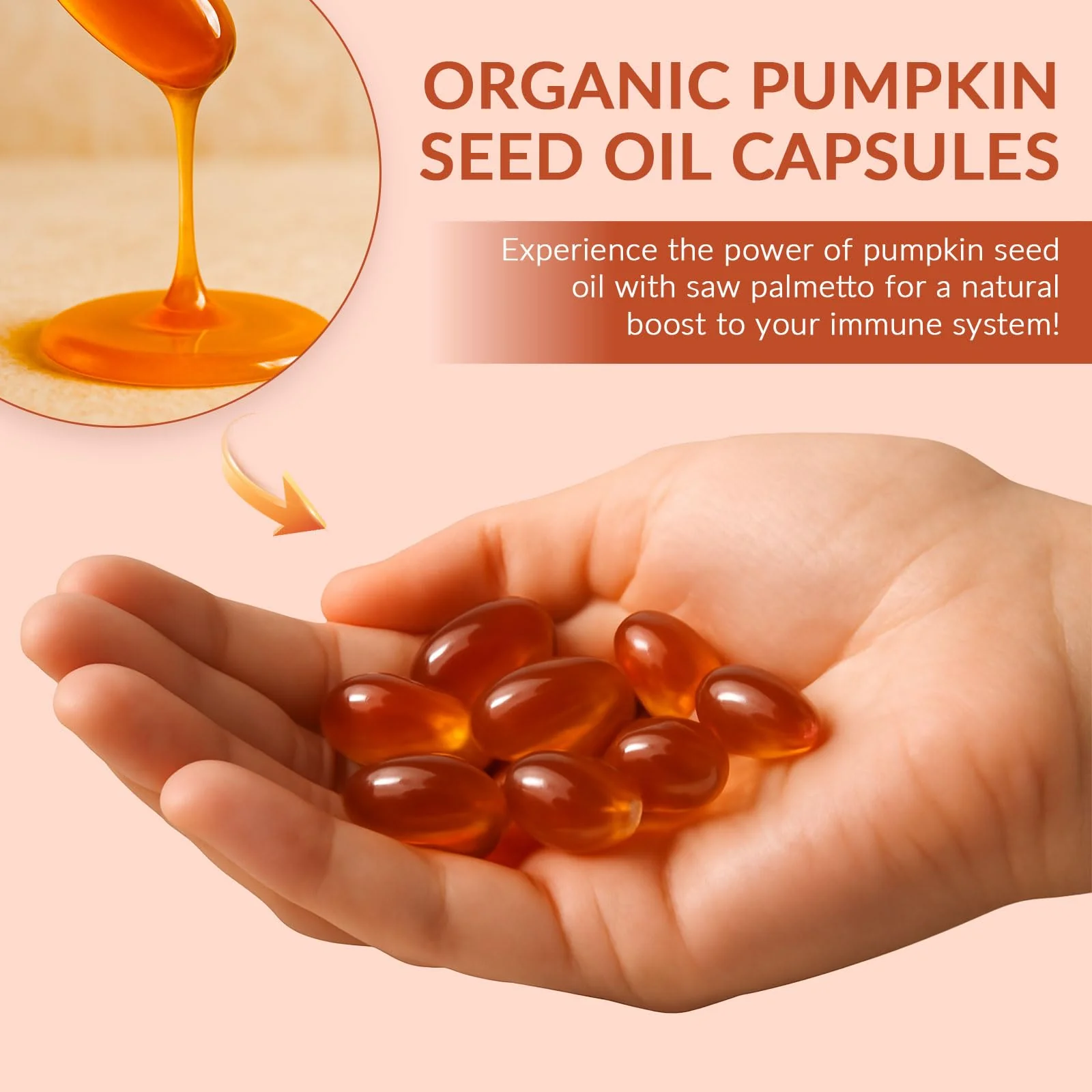 Ovela Pumpkin Seed Oil Capsules 3000mg + Saw Palmetto – Hair Growth Support - Image 7