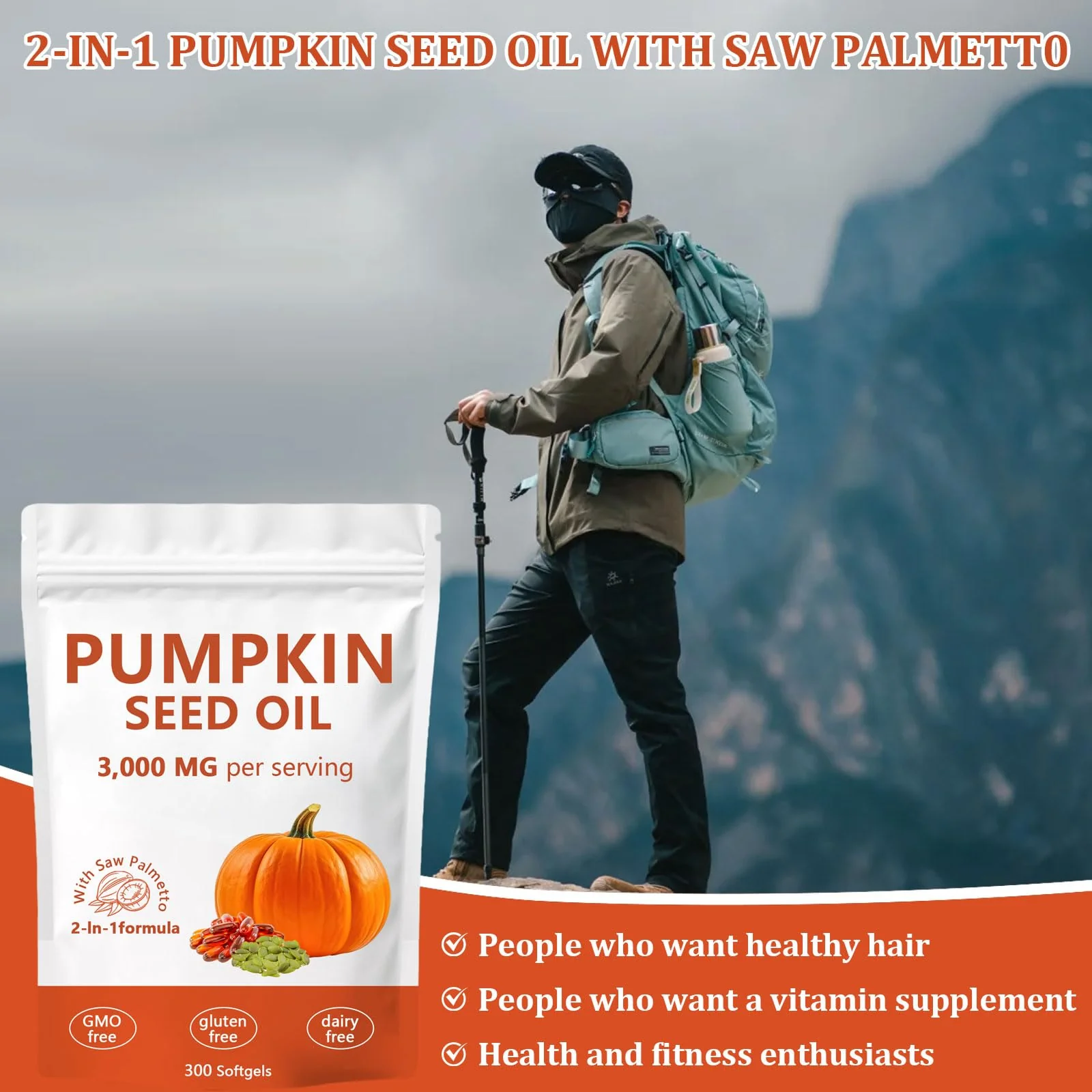 Ovela Pumpkin Seed Oil Capsules 3000mg with Saw Palmetto | Non-GMO, Gluten-Free - Image 7