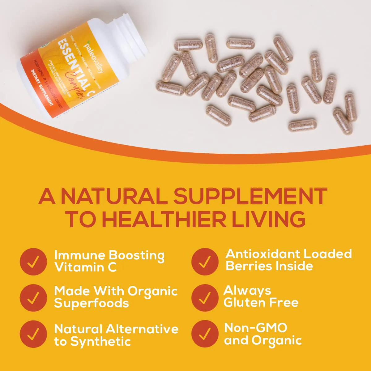 Paleovalley Essential C Complex – Organic Vitamin C from Acerola, Camu Camu & Amla – USA Made - Image 12