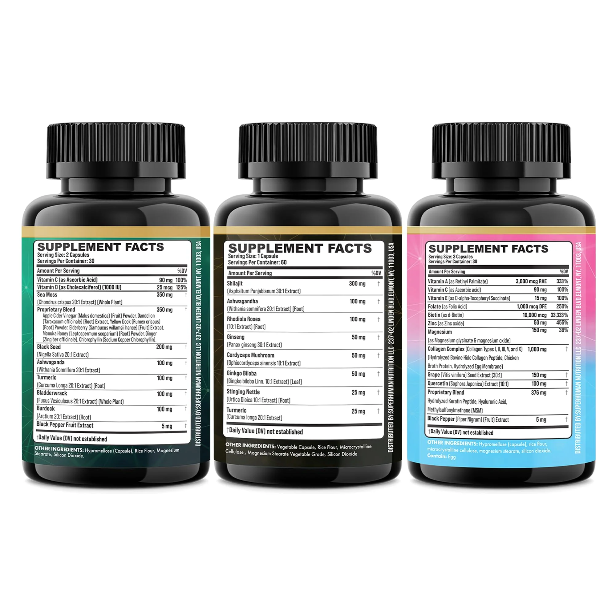 Parrox Ultimate Wellness Trio – Sea Moss, Black Seed Oil & Collagen | 3-in-1 Capsule Bundle - Image 18