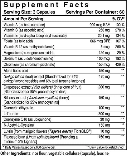 Patient One OpticOne – Eye Health Supplement with Lutein, ALA & Vitamins (180 Capsules) - Image 2