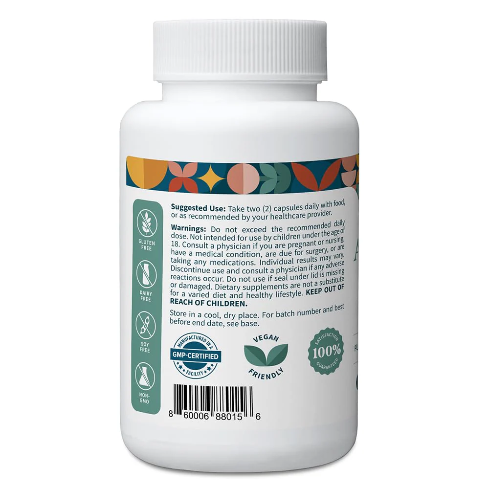 Pattern Wellness Ashwagandha Complex - Organic KSM-66 & Black Pepper - Stress Response & Energy Balance - 360 Vegan Capsules - Image 3