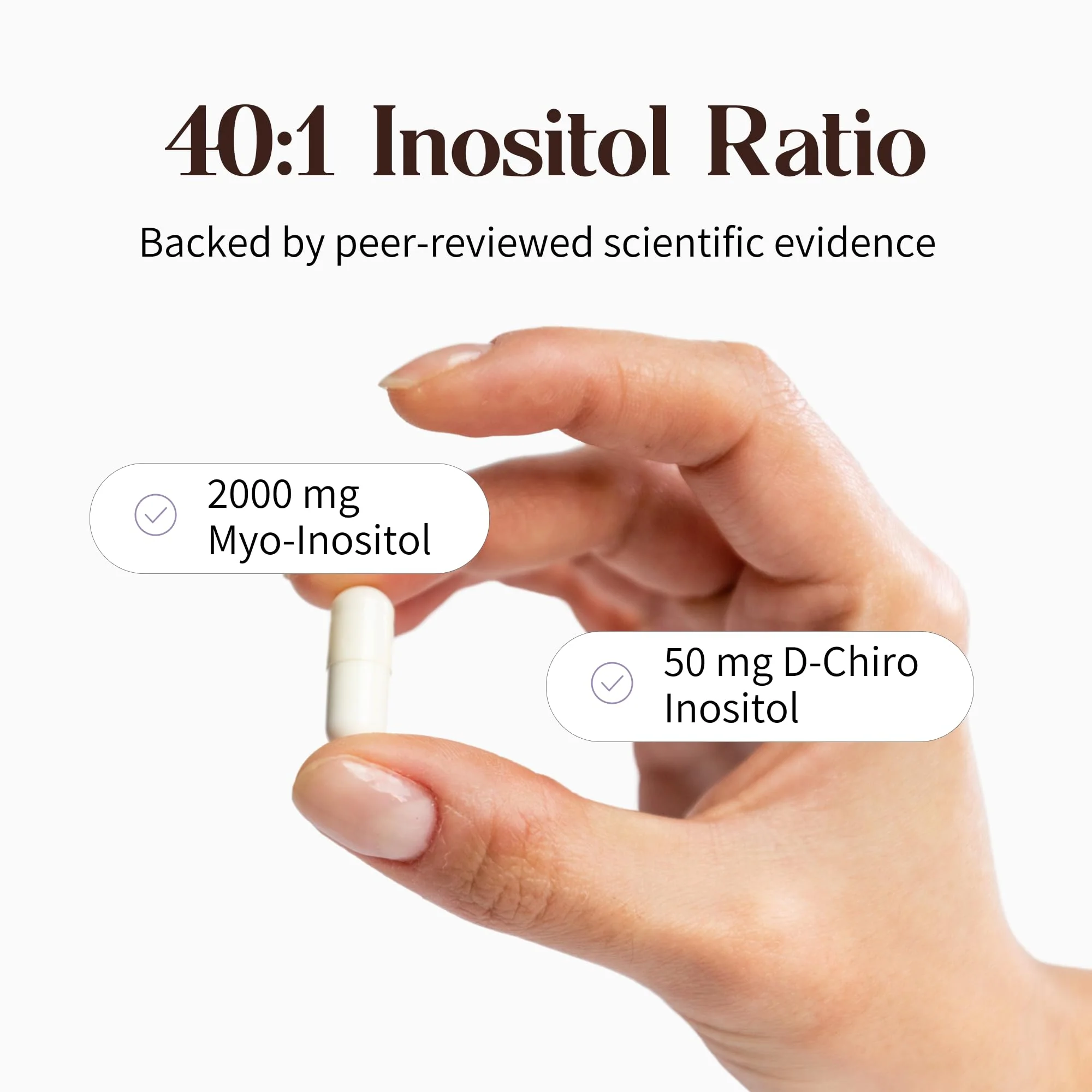 PCOS Queen Pure 40:1 Inositol – Myo & D-Chiro Inositol for Fertility, Skin & Cycle Health | 3 Bottles - Image 5