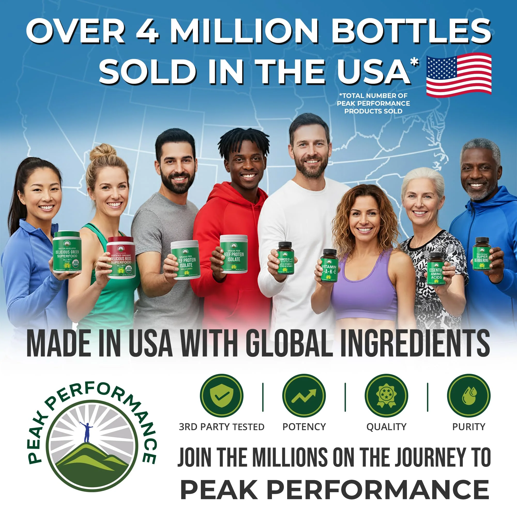 Peak Performance Bone Broth Collagen Capsules — Grass-Fed, All 3 Types (I, II, III) | 180 Pasture-Raised, Paleo-Friendly - Image 2