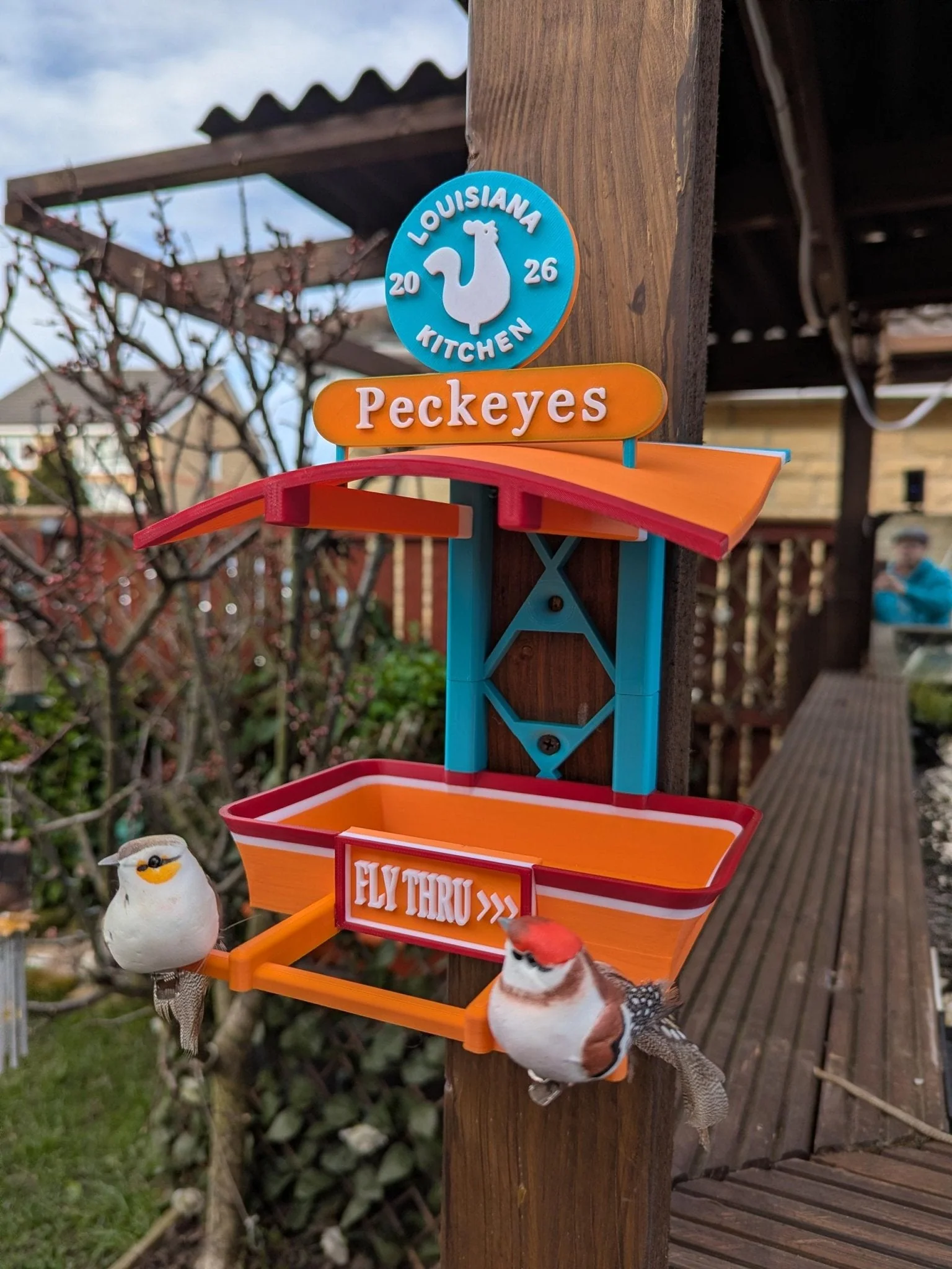 Peckeyes Bird Feeder – Quirky Garden Decor – Funny Bird Seed Feeder – Unique Outdoor Gift - Image 16