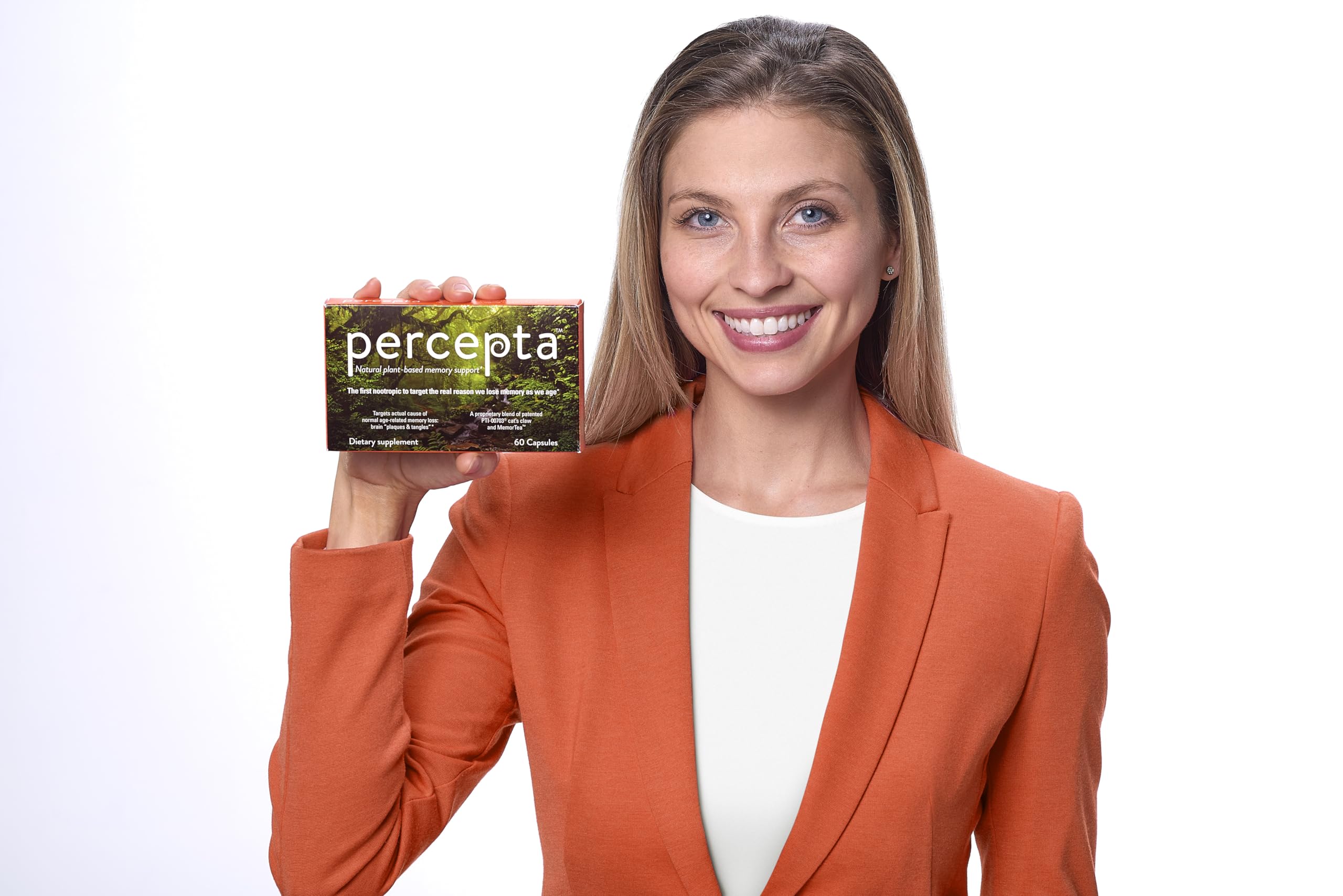 Percepta Plant-Based Memory Support – Natural Nootropic Brain Booster | 30 Day Supply - Image 2