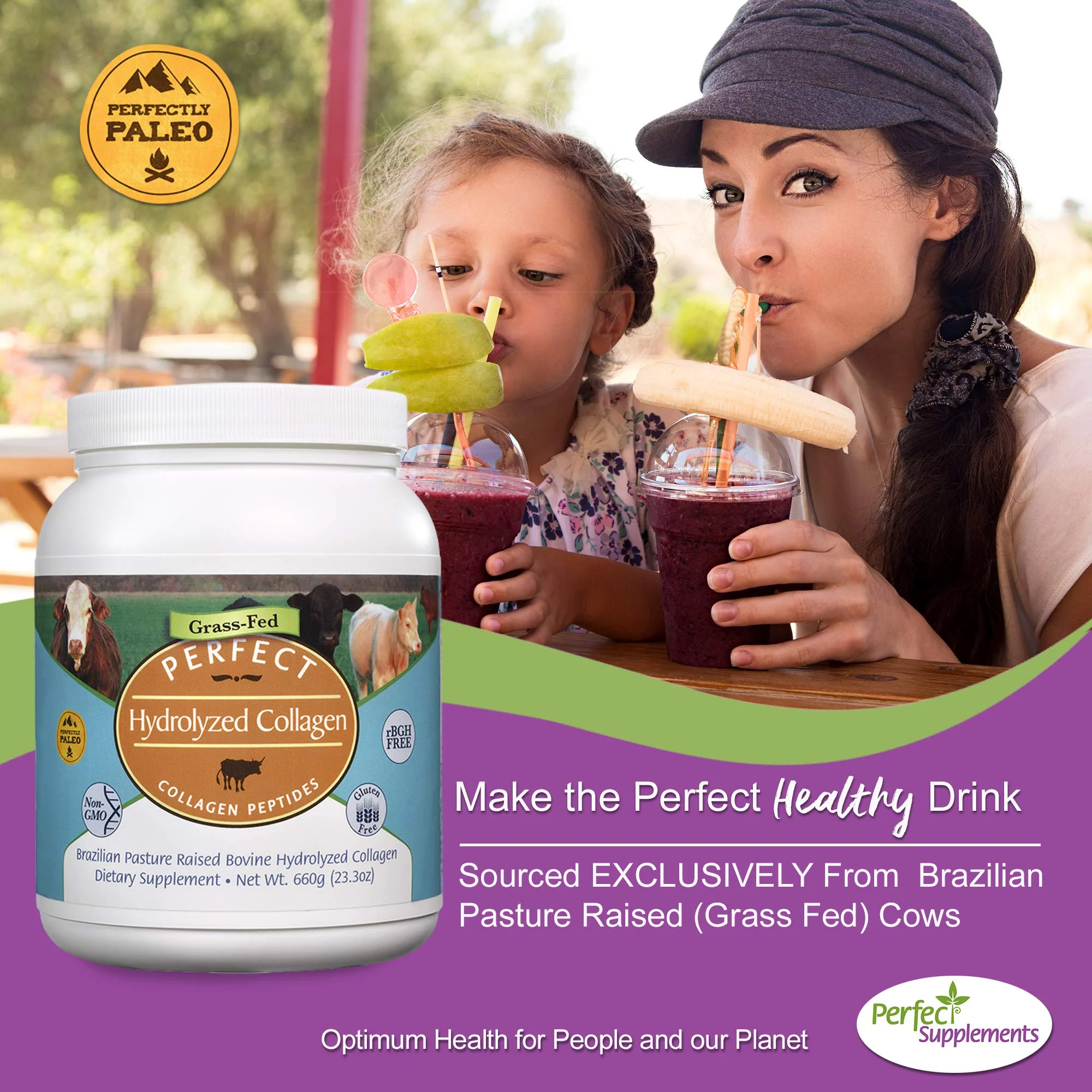 Perfect Hydrolyzed Collagen Powder 660g – All Natural, Brazilian Pasture Raised – 2 Pack | Perfect Supplements - Image 6