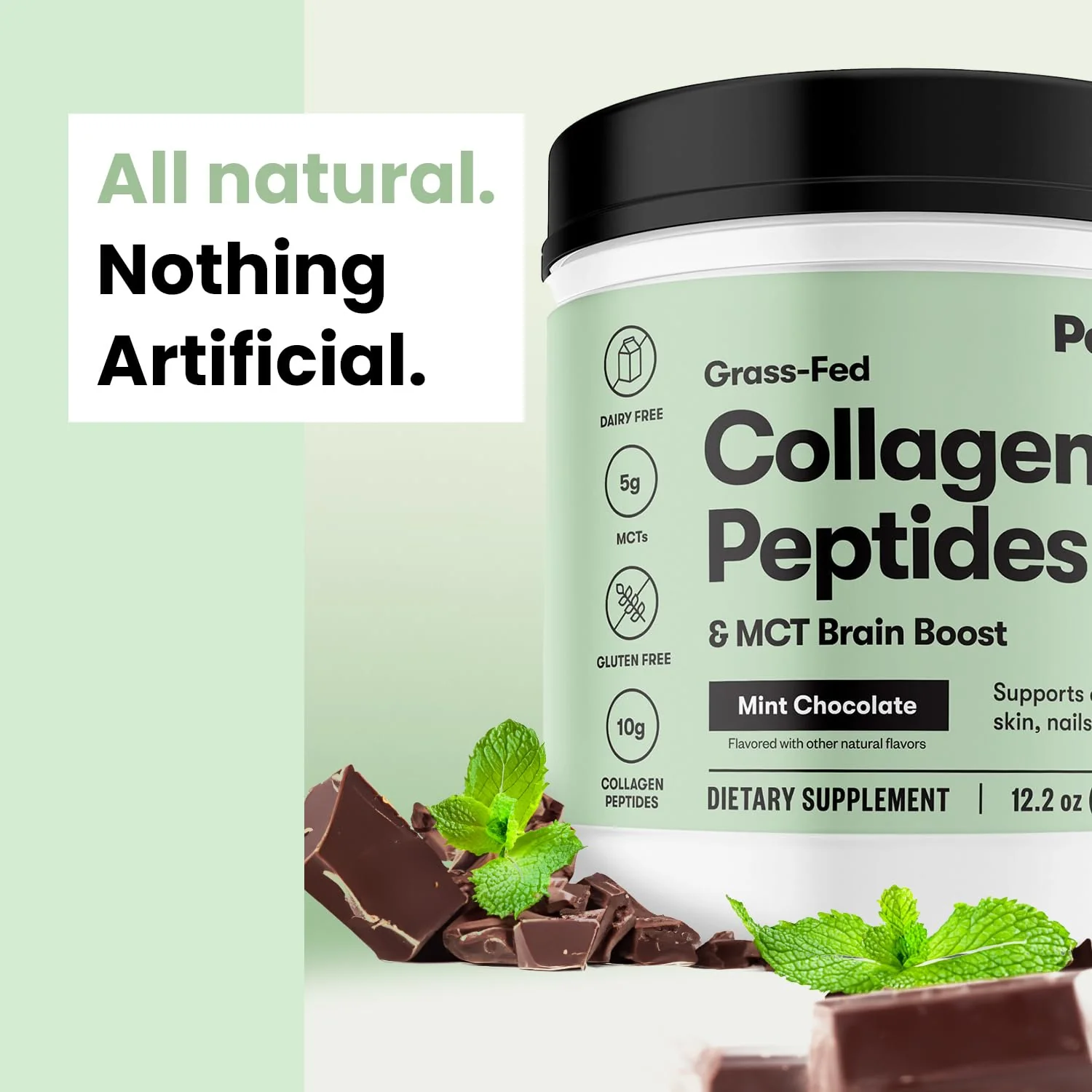 Perfect Keto Collagen Protein Powder with MCT Oil – Grass-Fed, Gluten-Free, Mint Chocolate - Image 11
