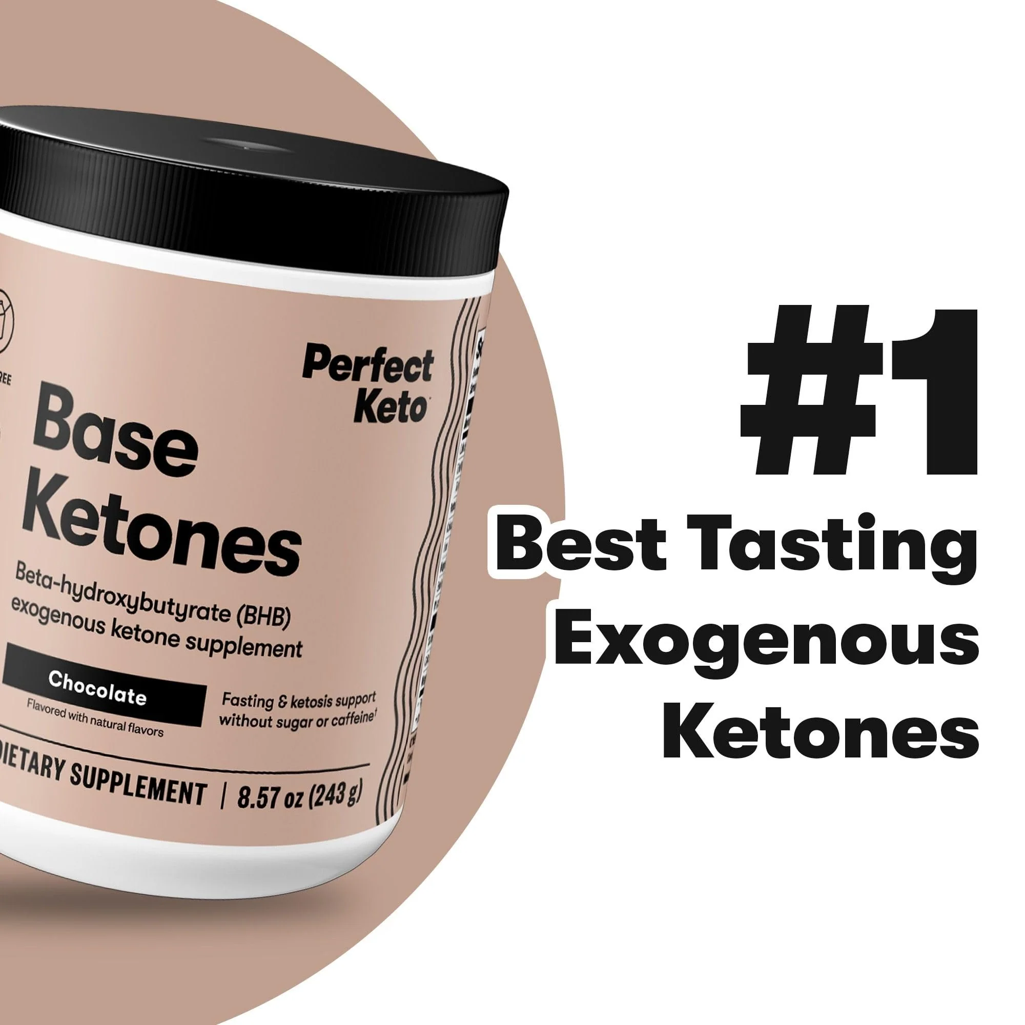 Perfect Keto Exogenous Ketones Powder – BHB Salts for Ketosis, Fasting & Hydration (Chocolate, 8.57 oz) - Image 5