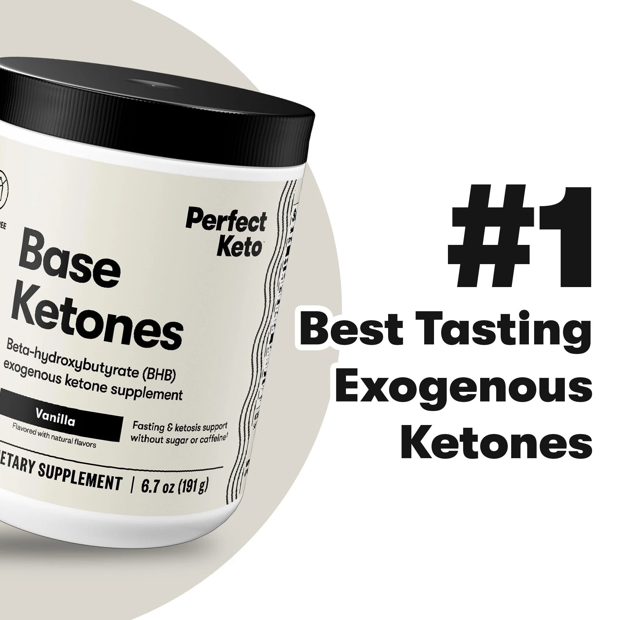 Perfect Keto Exogenous Ketones Powder – Vanilla, BHB Salts, Electrolytes, Caffeine Free – 6.7 oz - Image 5
