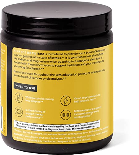 Perfect Keto Exogenous Ketones Powder – Vanilla, BHB Salts, Electrolytes, Caffeine Free – 6.7 oz - Image 7