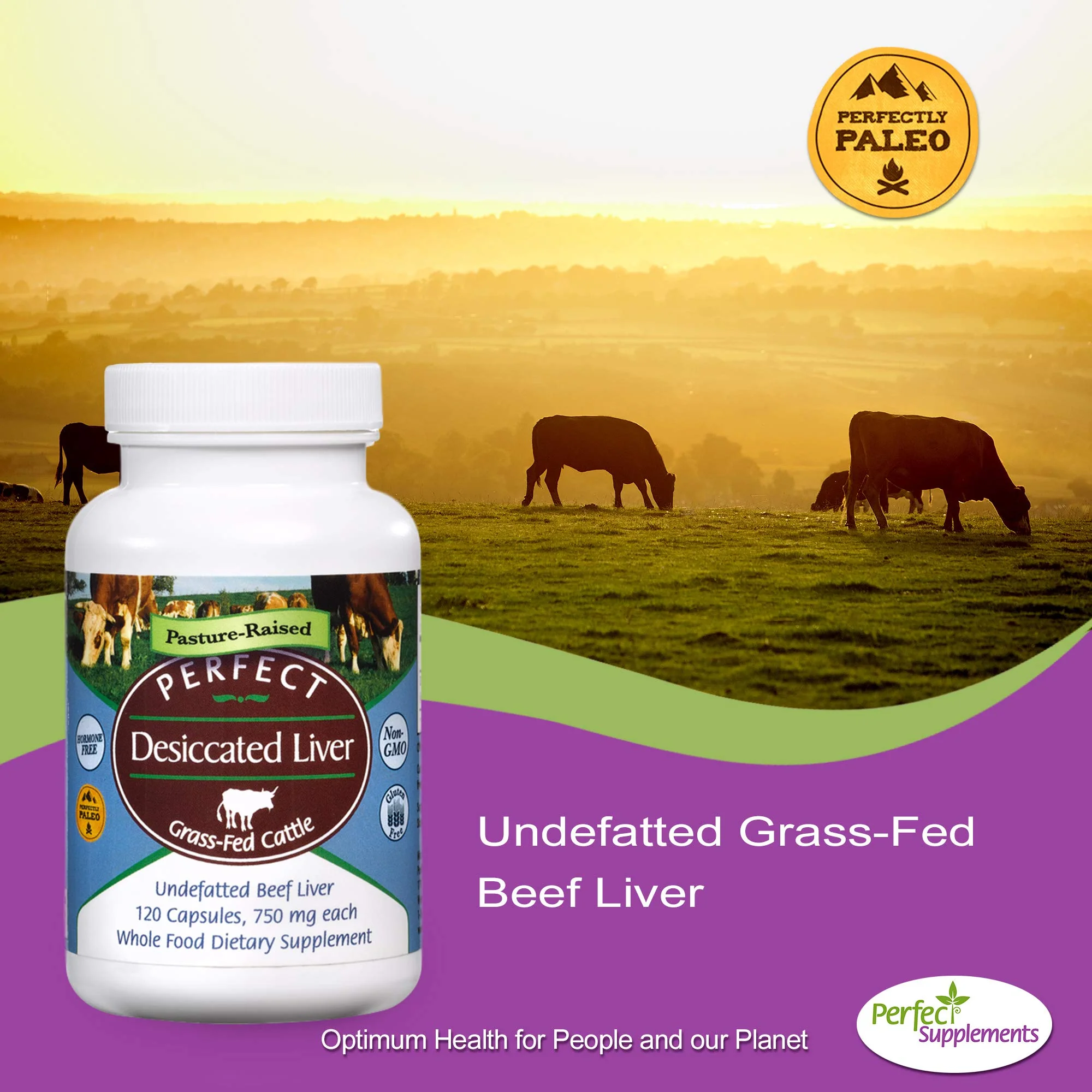 Perfect Supplements Desiccated Liver – 120 Capsules – Undefatted Beef Liver – Grass-Fed Argentinean Cattle – 2 Pack - Image 6