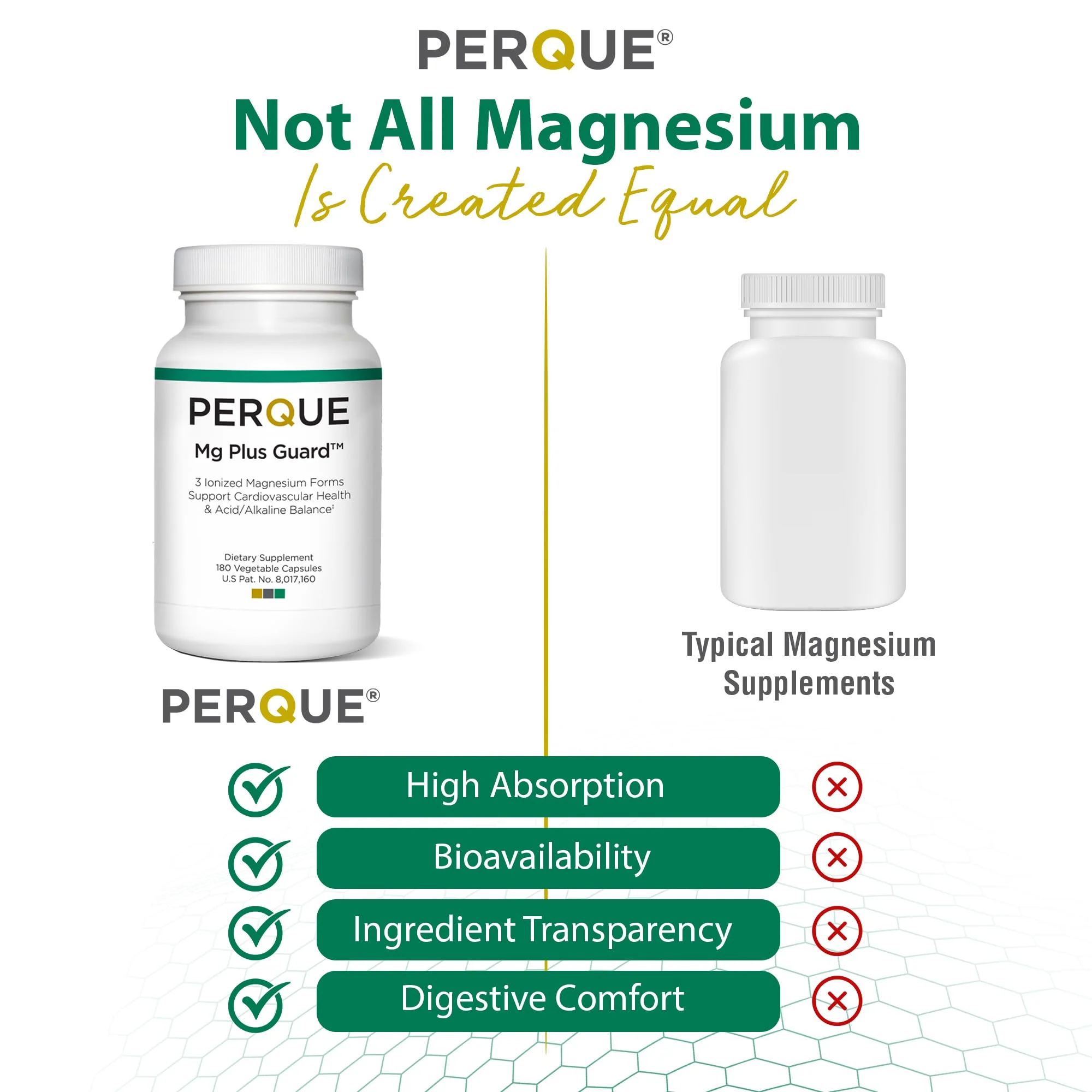 PERQUE Mg Plus Guard — High-Absorption Magnesium Glycinate, 180 Veg Capsules - Image 12