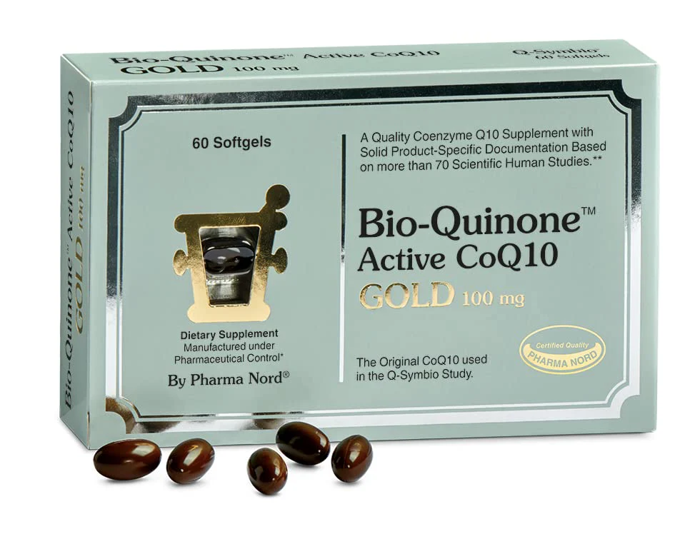 Pharma Nord Bio-Quinone Gold Coenzyme Q10 100mg | The Original CoQ10, High Absorption, 60 Softgels