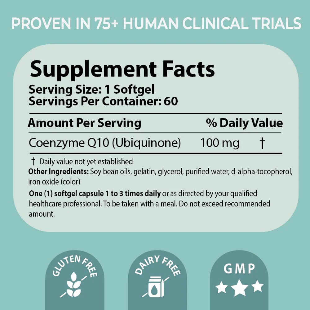 Pharma Nord Bio-Quinone Gold Coenzyme Q10 100mg | The Original CoQ10, High Absorption, 60 Softgels - Image 15
