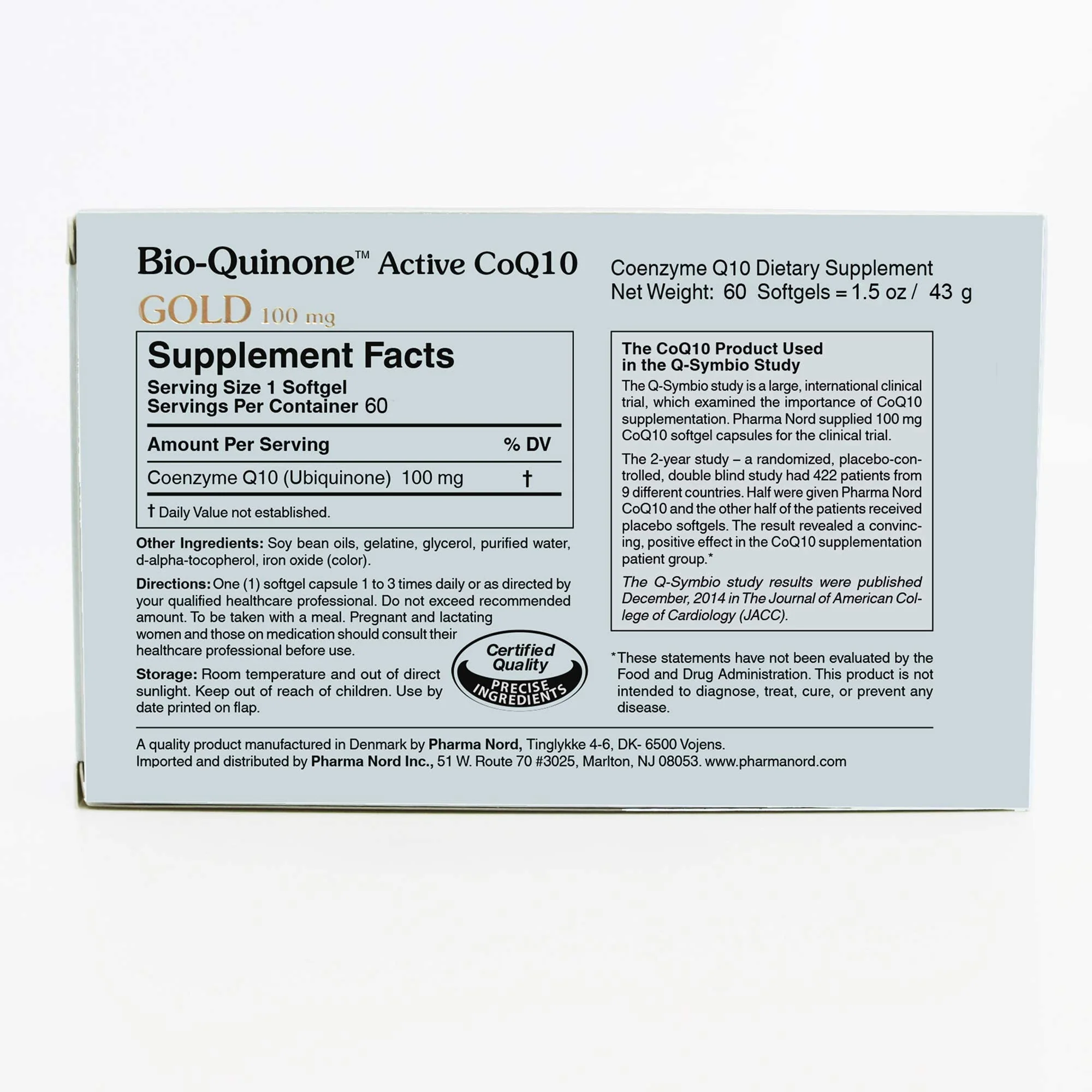Pharma Nord Bio-Quinone Gold Coenzyme Q10 100mg | The Original CoQ10, High Absorption, 60 Softgels - Image 18