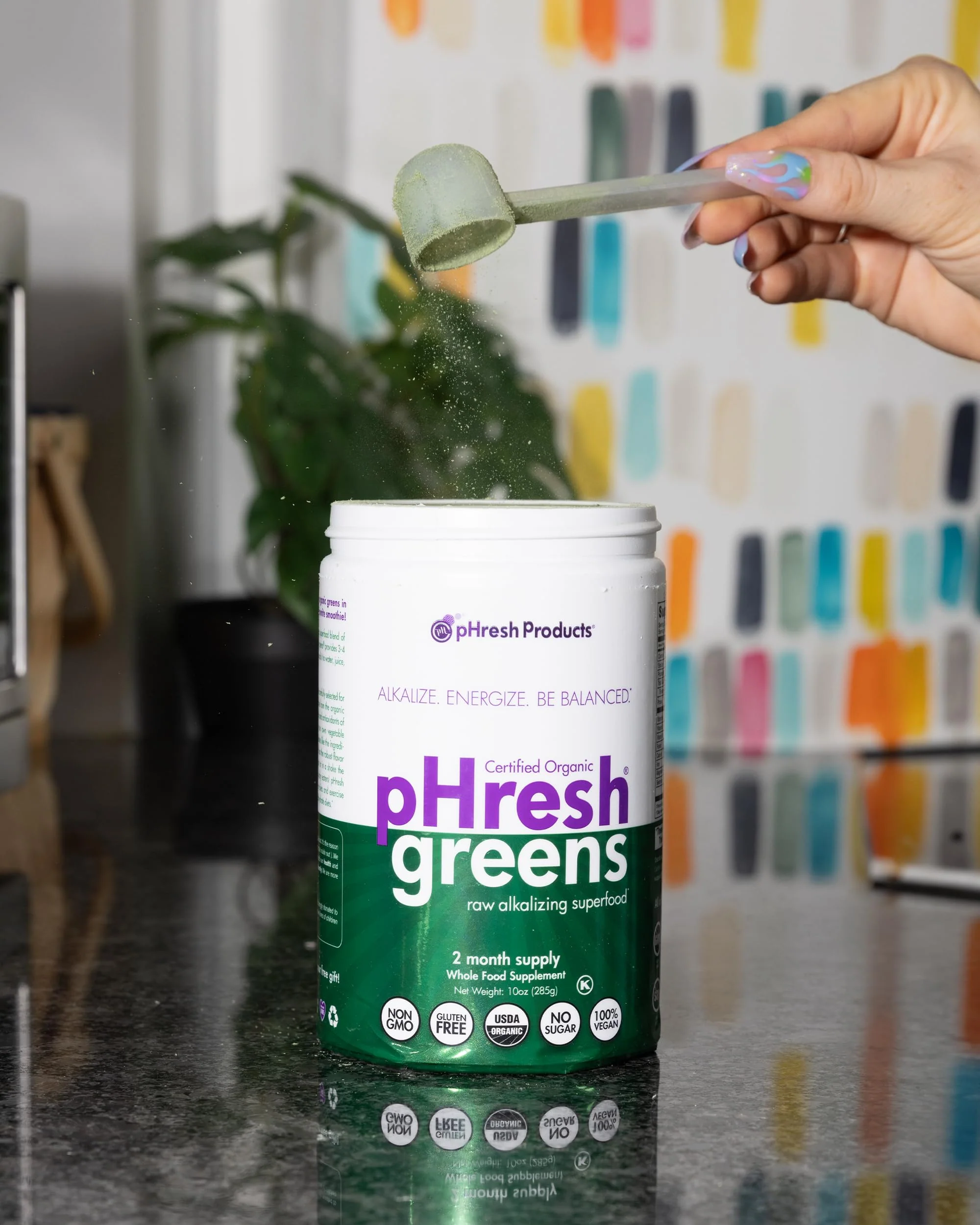 pHresh Greens Raw Alkalizing Superfood Powder – 10 oz – 2 Month Supply – Vegan, Kosher, Gluten Free - Image 6