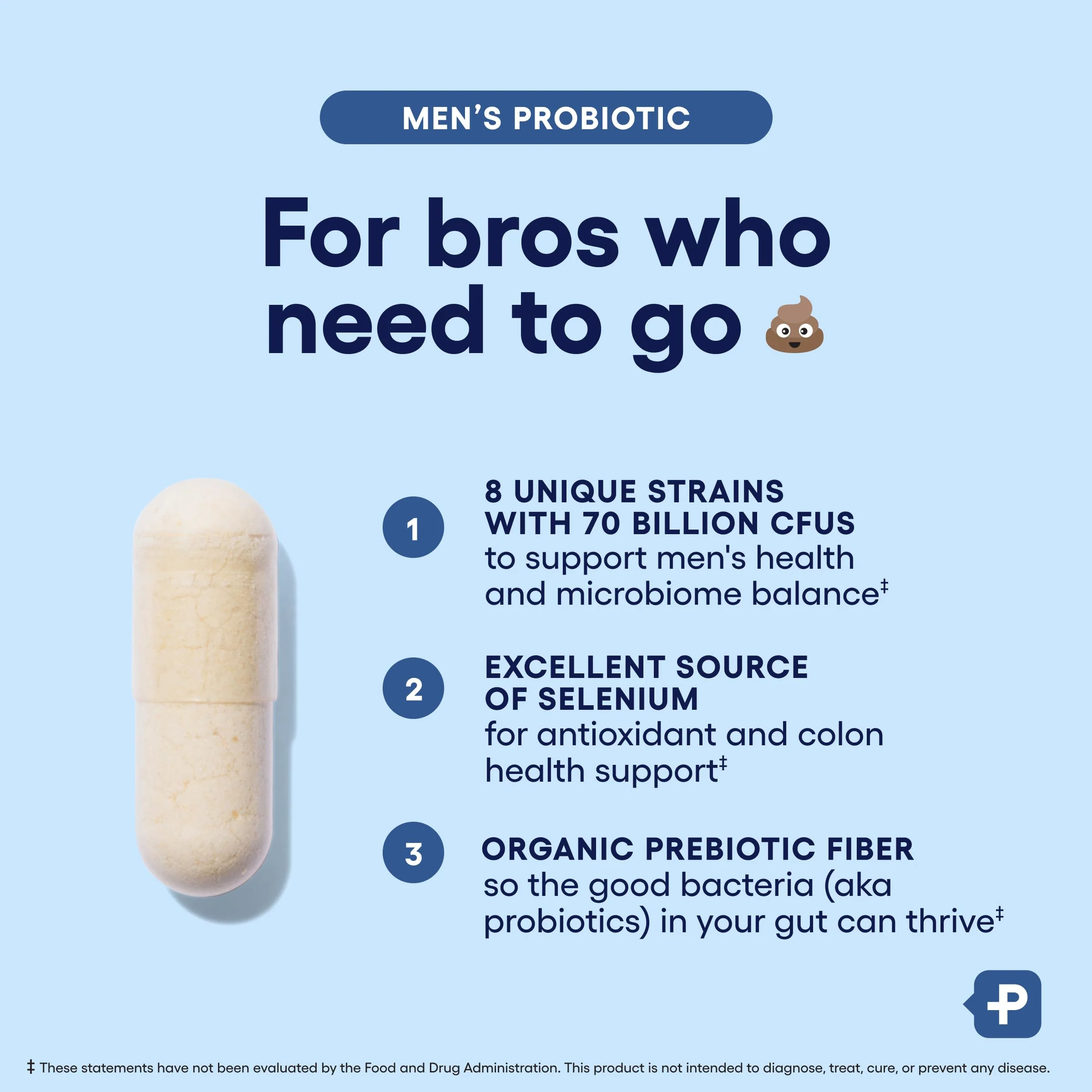Physician's Choice Probiotics for Men - 70B CFU, 8 Strains, Selenium & Organic Prebiotics | Digestive & Immune Health - 30ct - Image 4