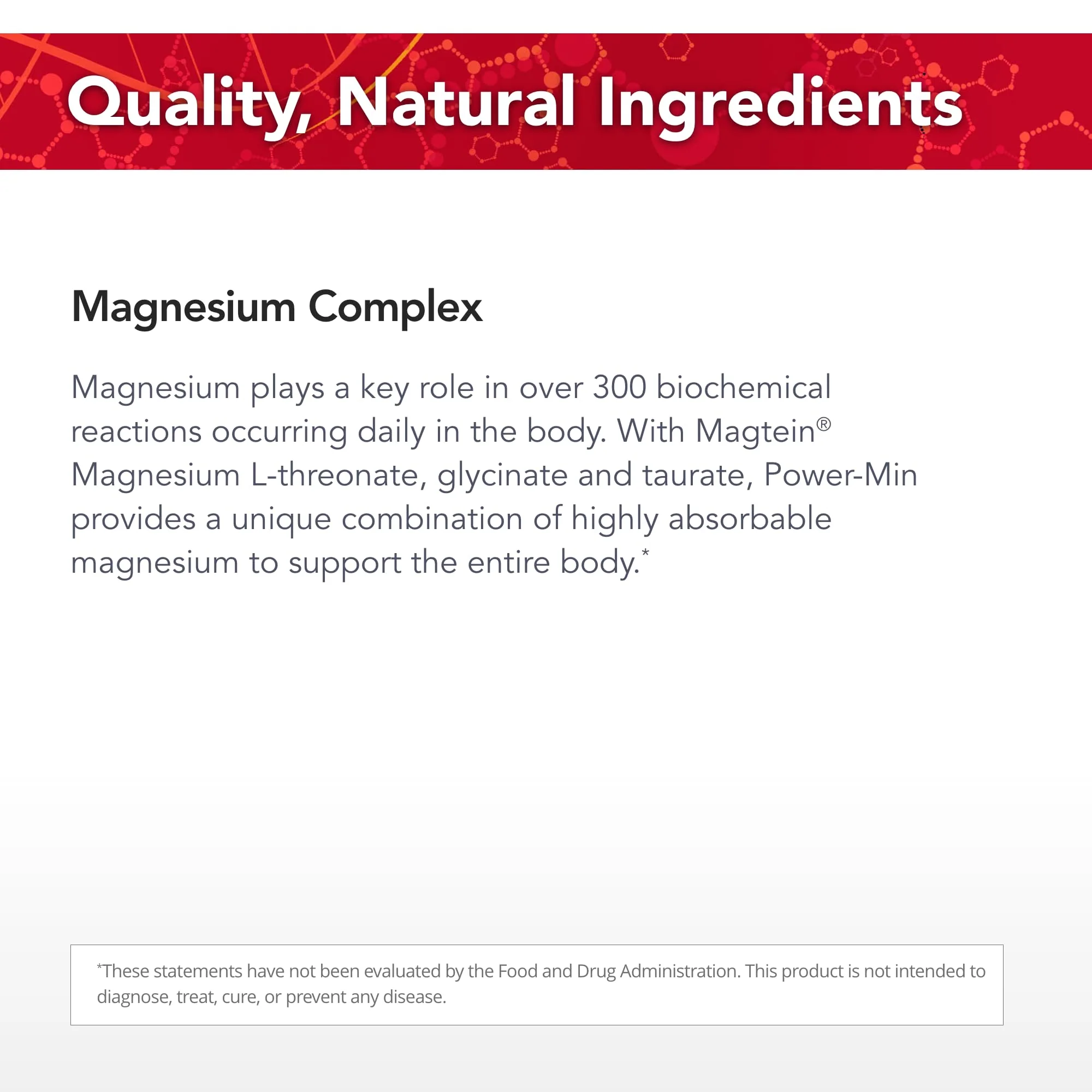 Physician's Strength Power-Min - Magnesium Complex with L-Threonate, Glycinate & Taurate | 90 Capsules | 30 Servings - Image 4
