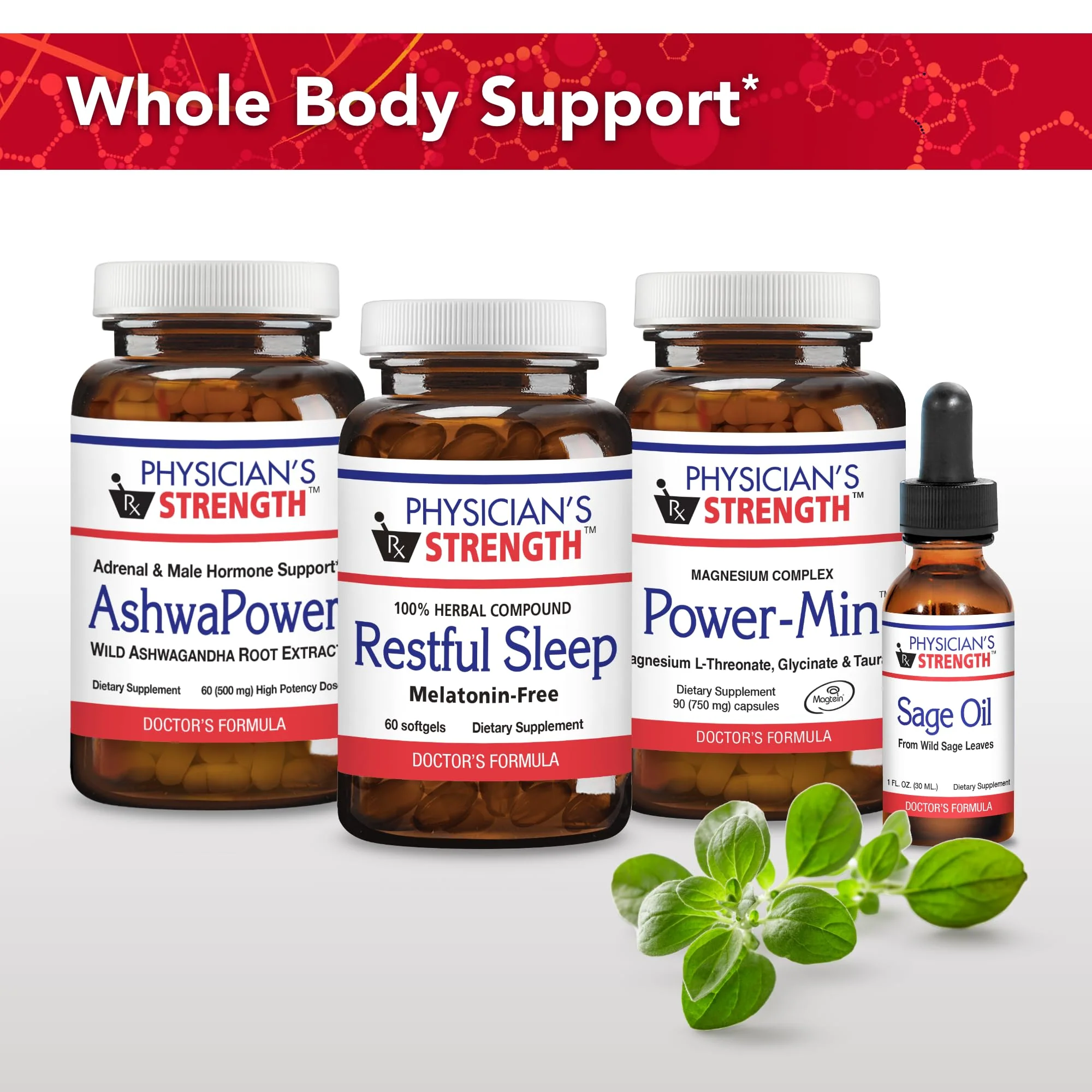 Physician's Strength Power-Min - Magnesium Complex with L-Threonate, Glycinate & Taurate | 90 Capsules | 30 Servings - Image 5