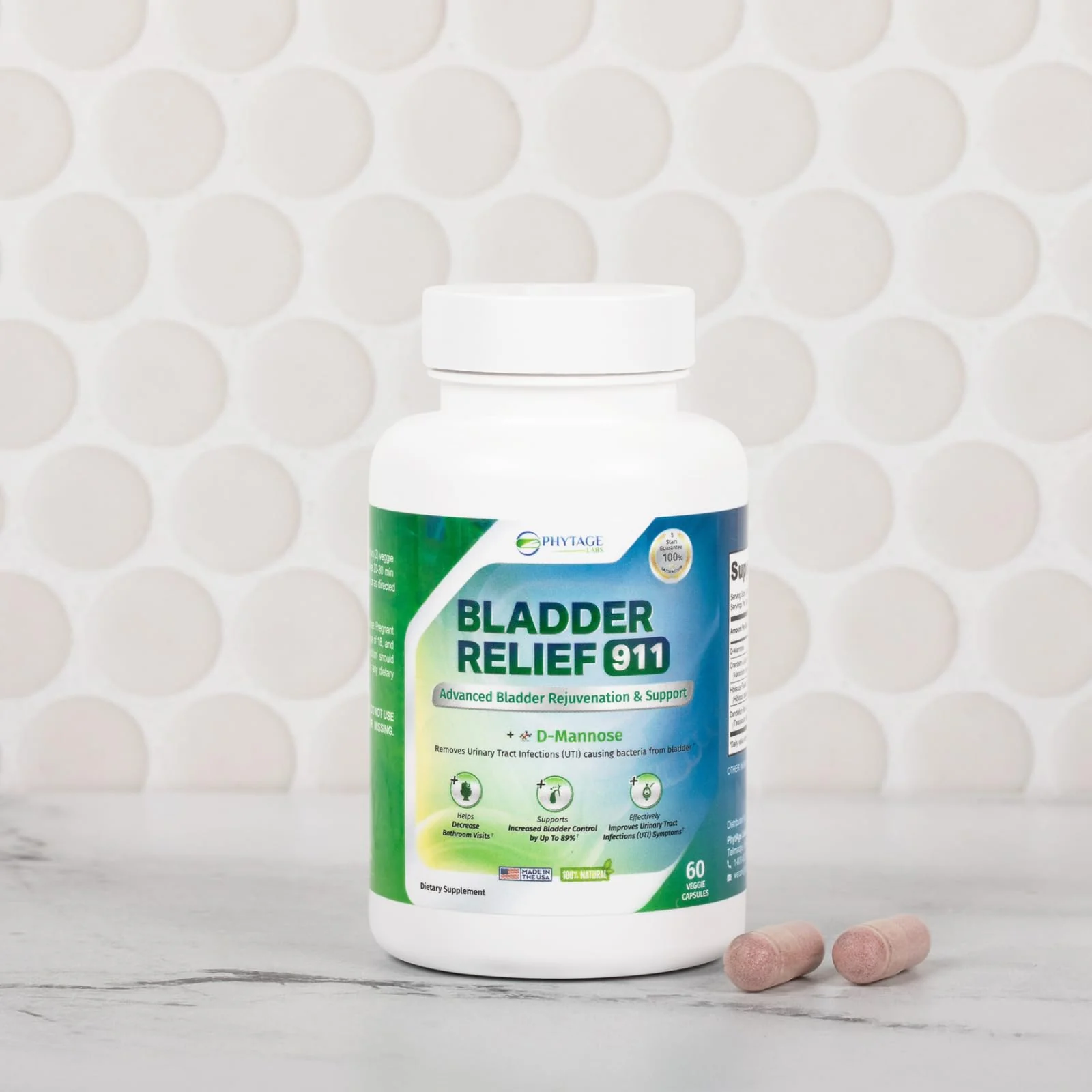Phytage Labs Bladder Relief 911 – Detoxifying Urinary Support for Men & Women, 60 Veggie Capsules - Image 11