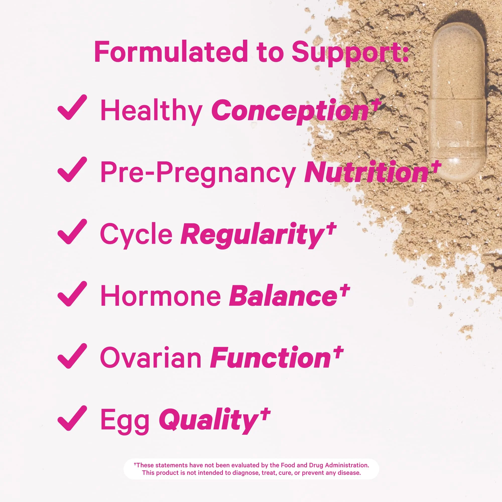 Pink Stork Fertility Supplements for Women — Prenatal Multivitamin for Ovulation & Hormone Balance (120 Capsules) - Image 3