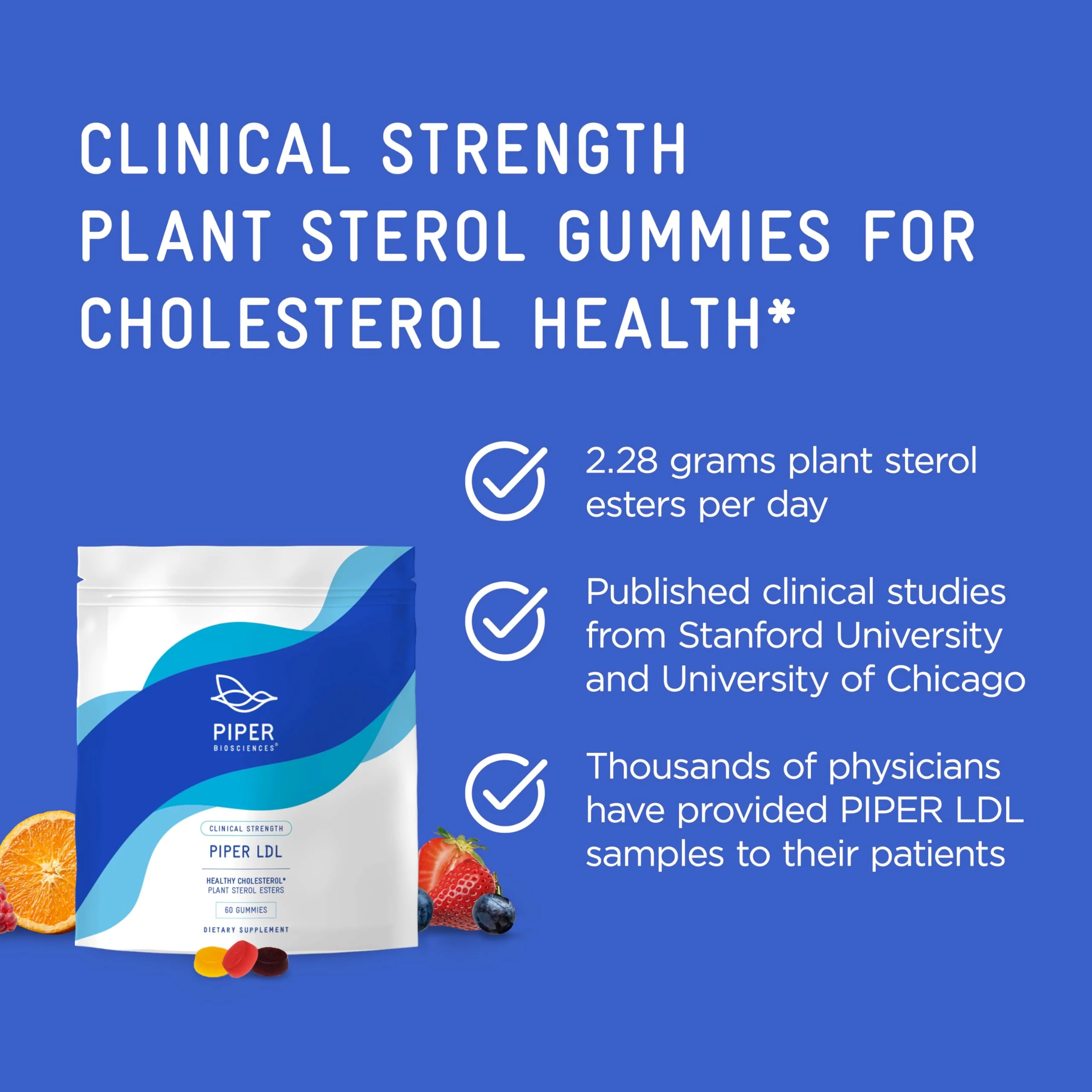 Piper Biosciences Cholesterol Health Gummies – 240 Gummies (60 Day) - Image 3