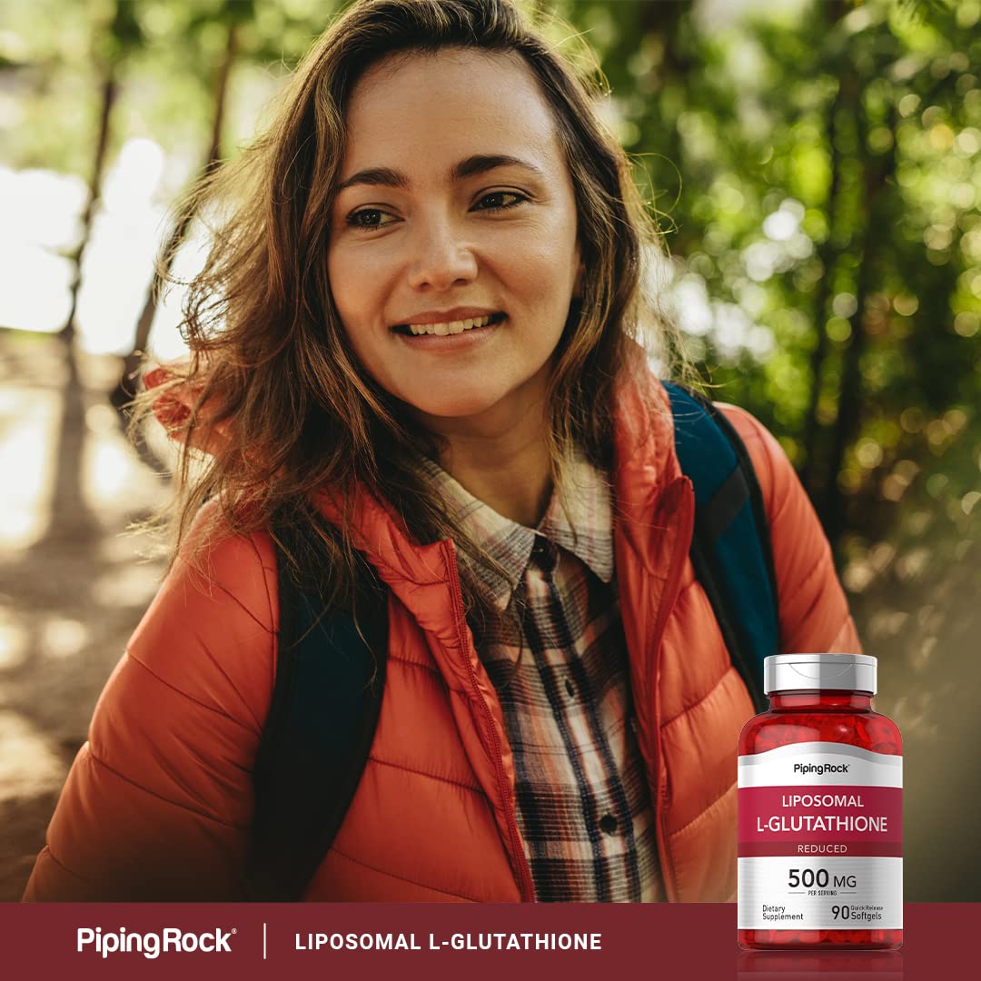 Piping Rock Liposomal Glutathione 500mg | 90 Softgels | Pack of 2 | Non-GMO & Gluten Free - Image 6