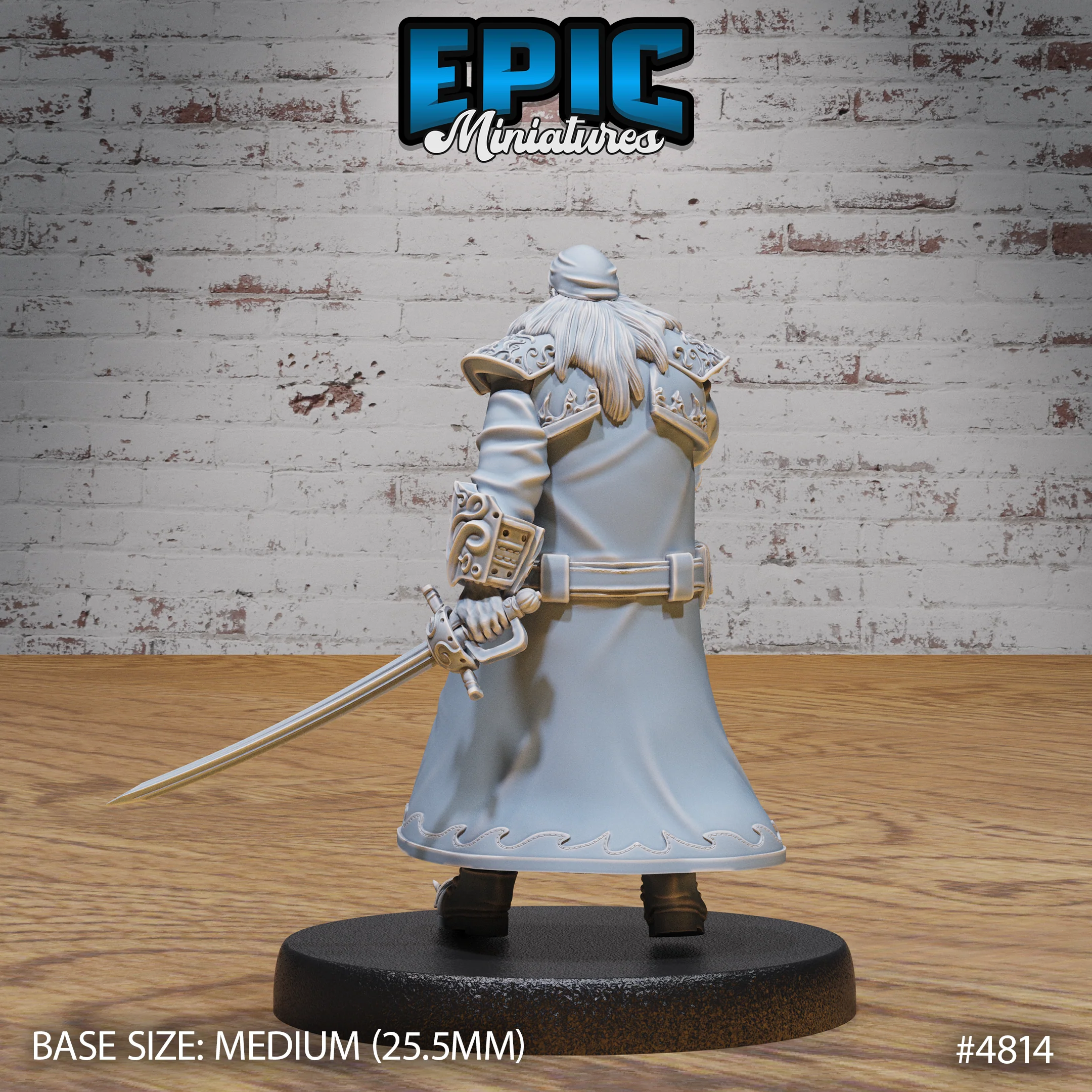 Pirate Captain Barbarossa #4814-#4816 by Epic Miniatures - Mysterious Ocean | DnD Tabletop Miniatures (28mm Scale) - Image 3
