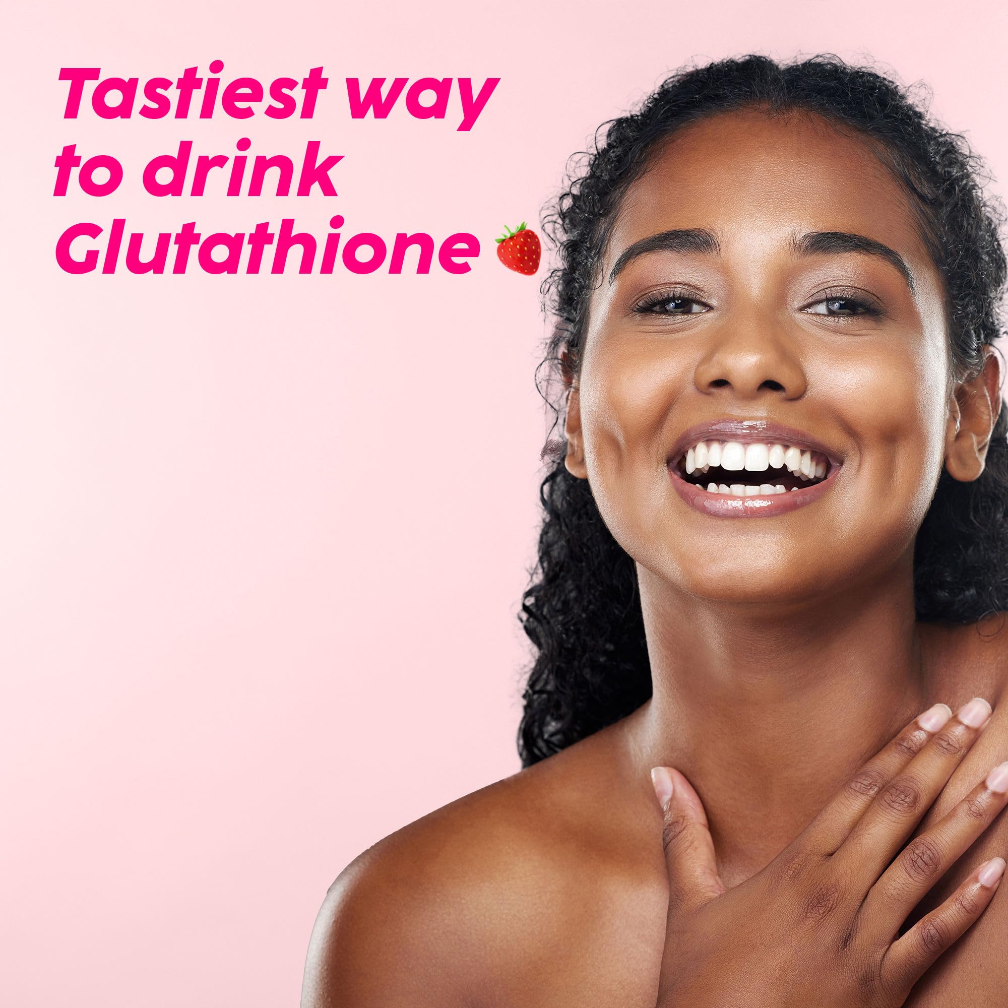 PLIX Glowy Skin 500mg Glutathione Supplement with Hyaluronic Acid, Vitamin C, E & Berries | 90 Effervescent Tablets, Strawberry Flavor - Image 8