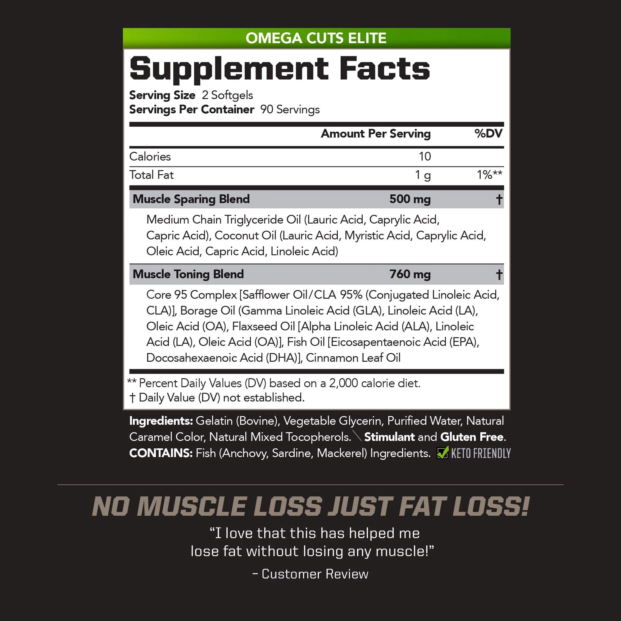 PMD Omega Cuts Elite – Fat Loss & Muscle Definition Formula (180 Softgels) – Stimulant Free - Image 11