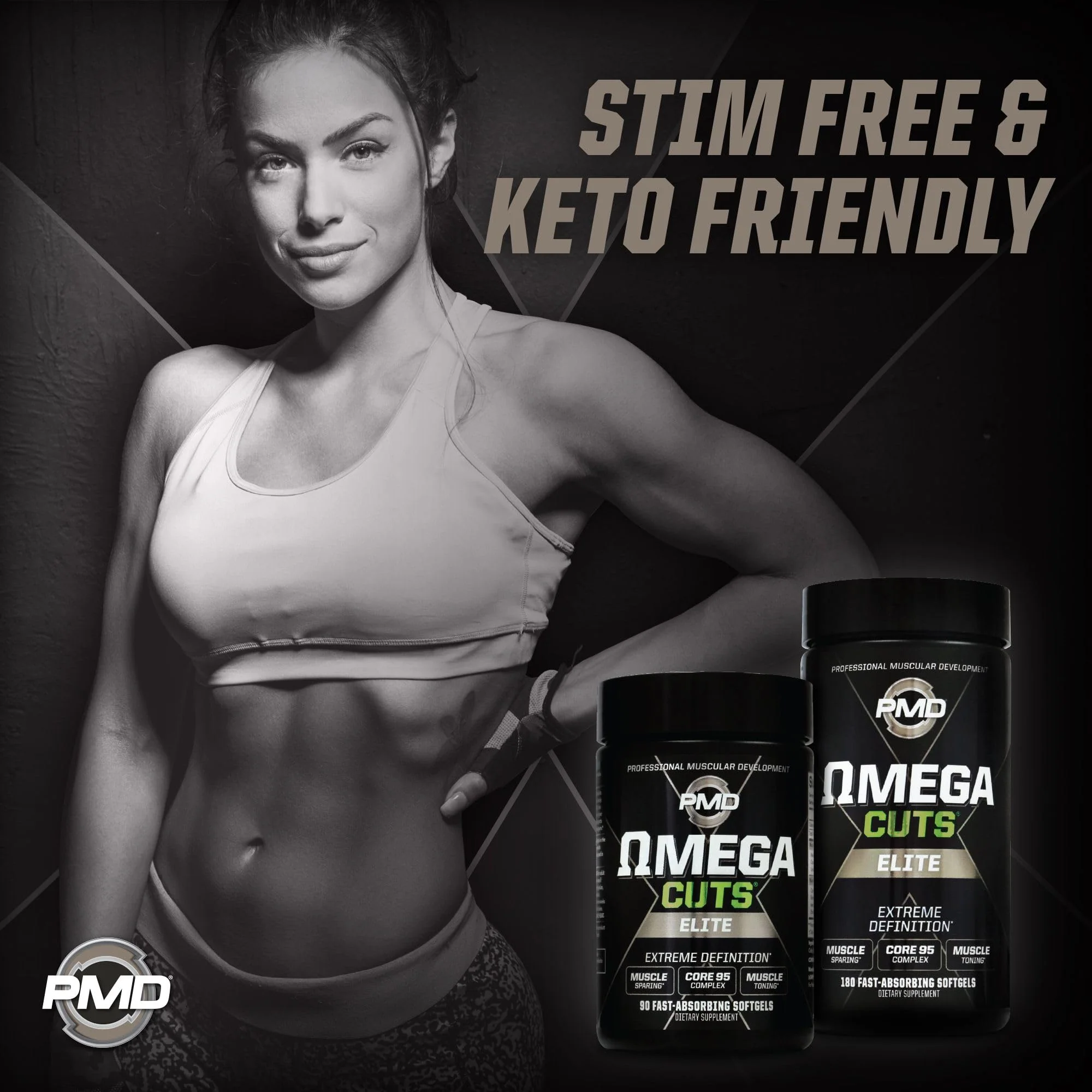 PMD Omega Cuts Elite – Fat Loss & Muscle Definition Formula (180 Softgels) – Stimulant Free - Image 4