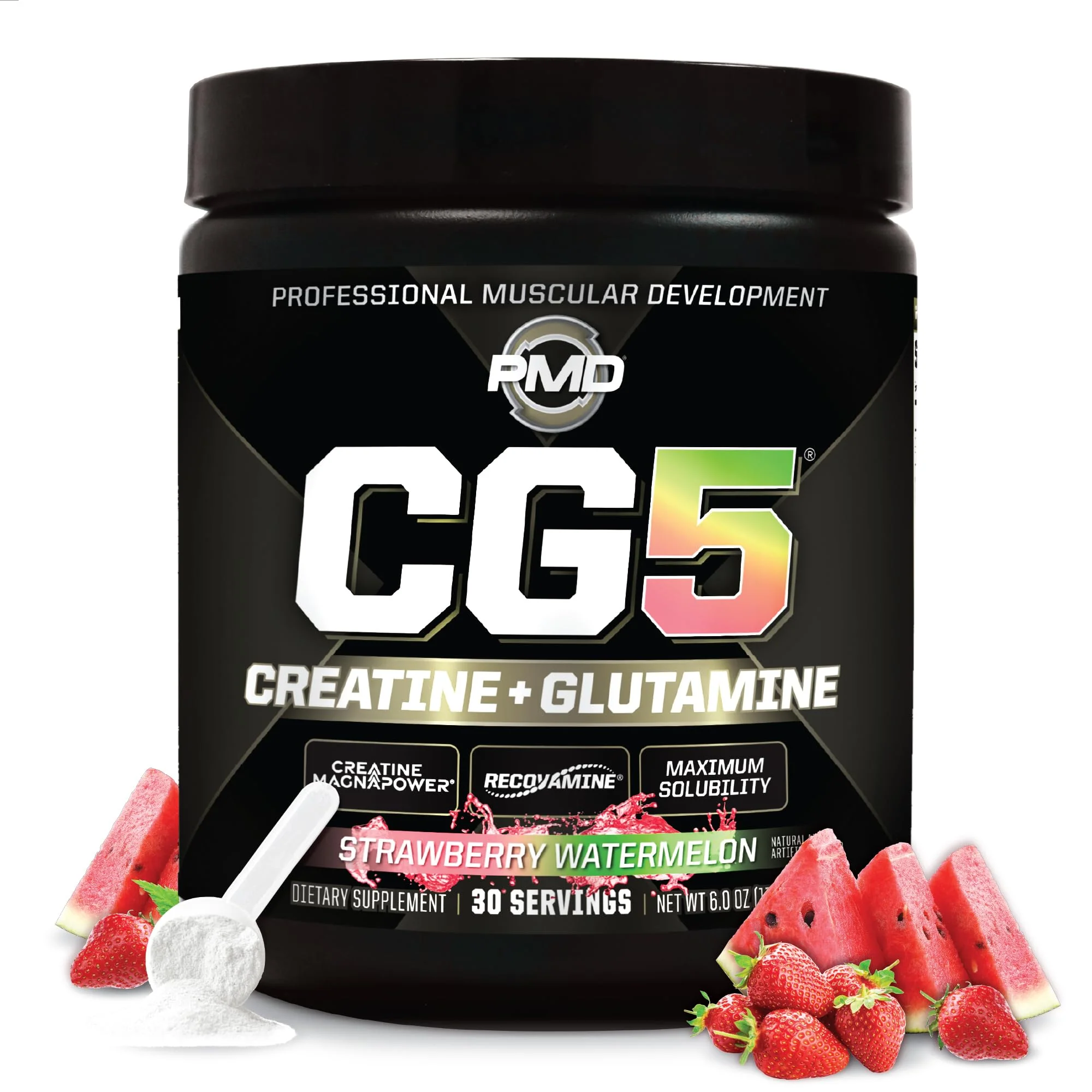 PMD Sports CG5 Premium Creatine & L-Glutamine Powder – Power, Recovery, Lean Muscle (Strawberry Watermelon, 30 Servings) - Image 10