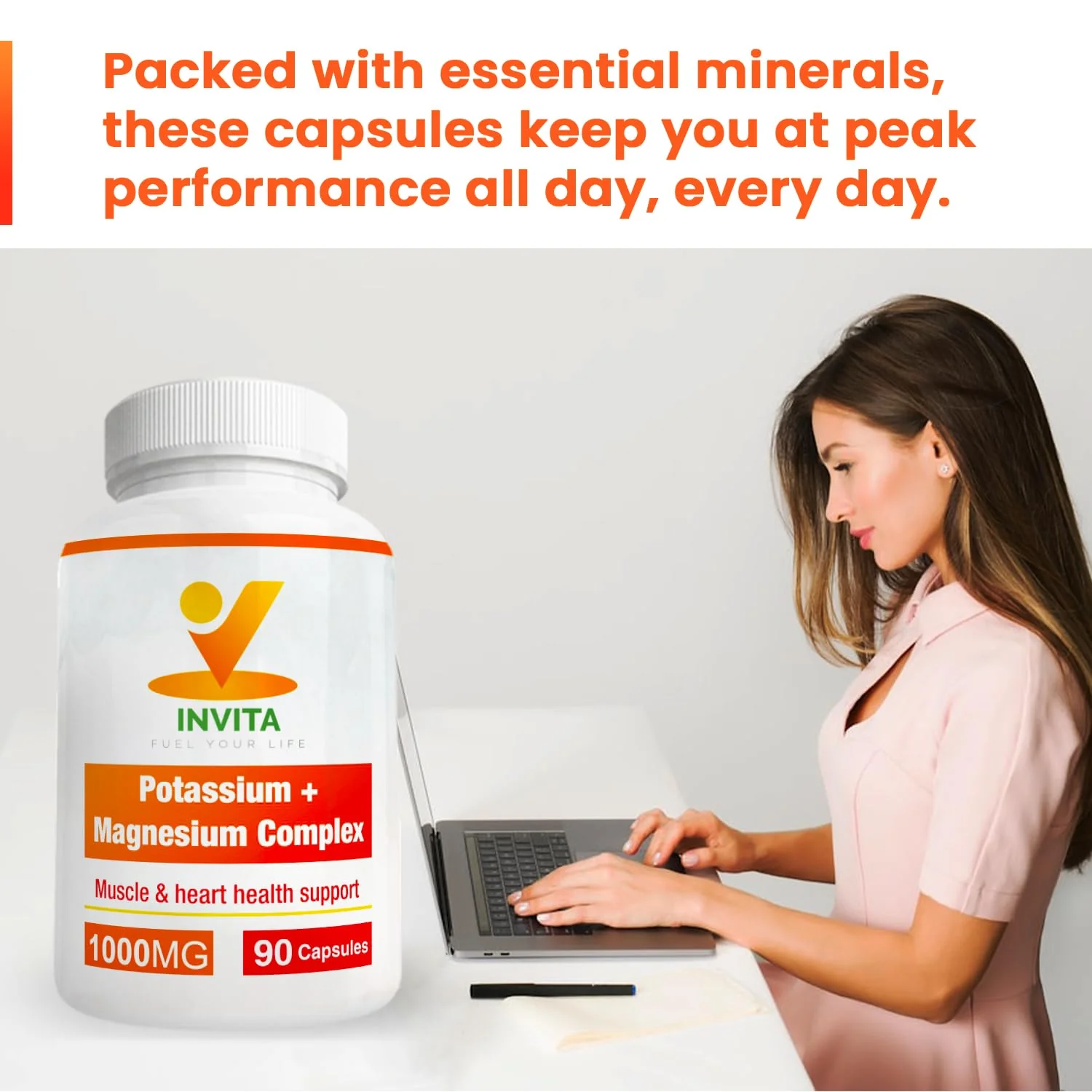 Potassium Magnesium Complex 1000 mg | High-Absorption Magnesium & Potassium Supplement for Leg & Muscle Recovery - Image 4