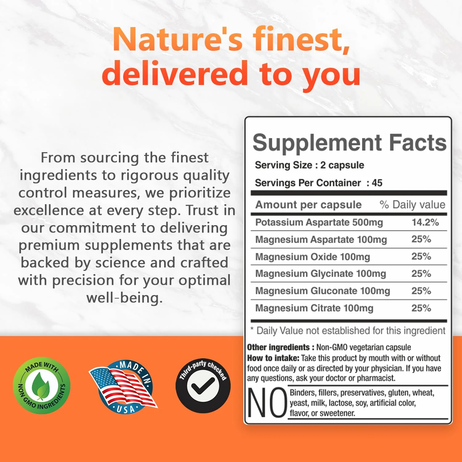 Potassium Magnesium Complex 1000 mg | High-Absorption Magnesium & Potassium Supplement for Leg & Muscle Recovery - Image 6