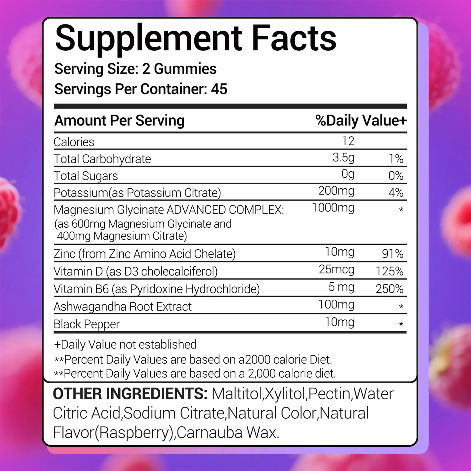 Potassium Magnesium Gummies 1200 mg for Adults | Sugar-Free High Absorption Magnesium Glycinate 180 Count - Image 8
