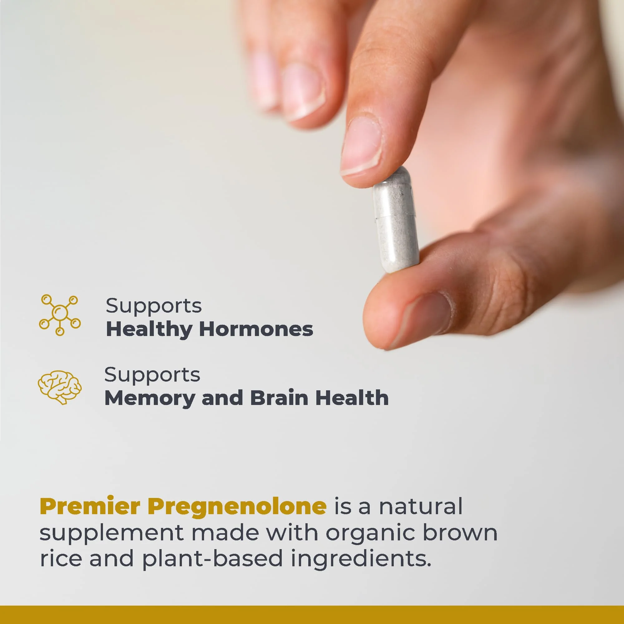 Premier Pregnenolone 100mg - Hormone Support for Women & Men | 60 Veg Capsules - Image 4