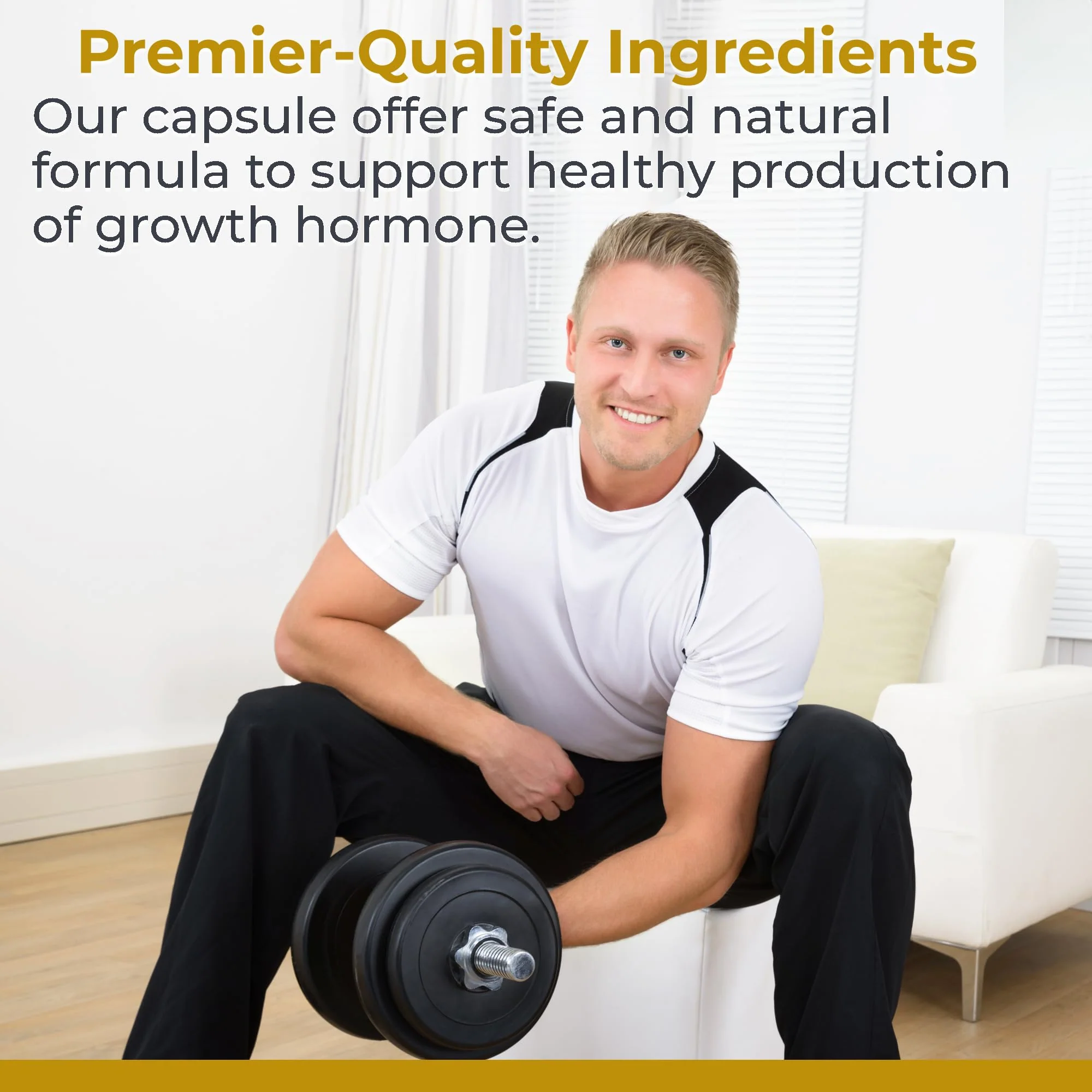 Premier Research Labs Amino HGH - HGH Supplements for Men & Women, L-Arginine & L-Lysine, 105 Capsules - Image 3