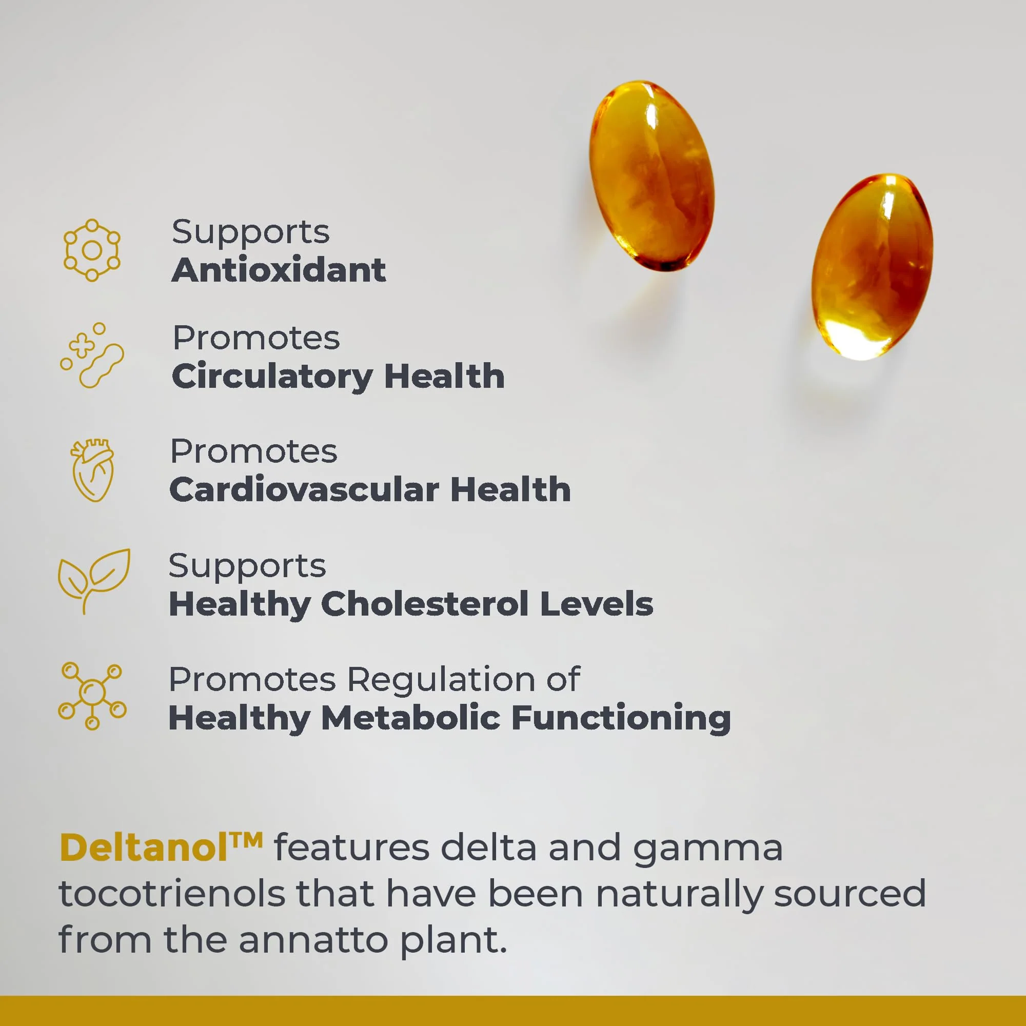 Premier Research Labs Deltanol Tocotrienols – 100 mg Vitamin E per Capsule - Image 4