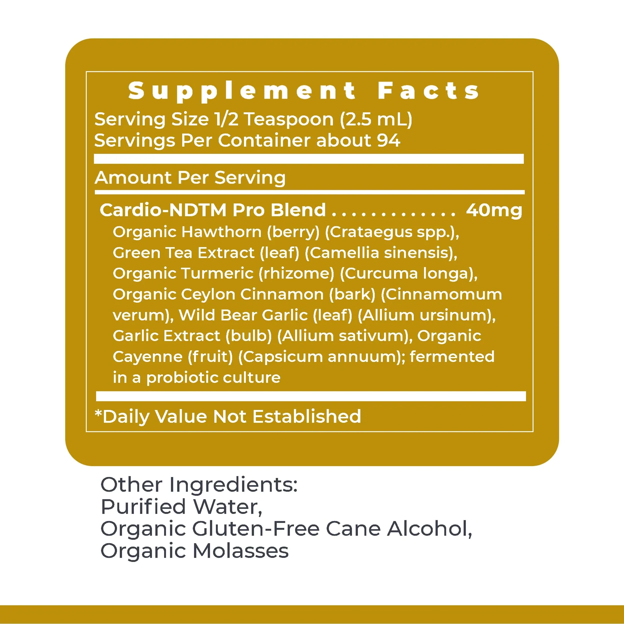 Premier Research Labs Fermented Cardio-ND — Probiotic Heart Health Liquid (8 oz) - Image 6