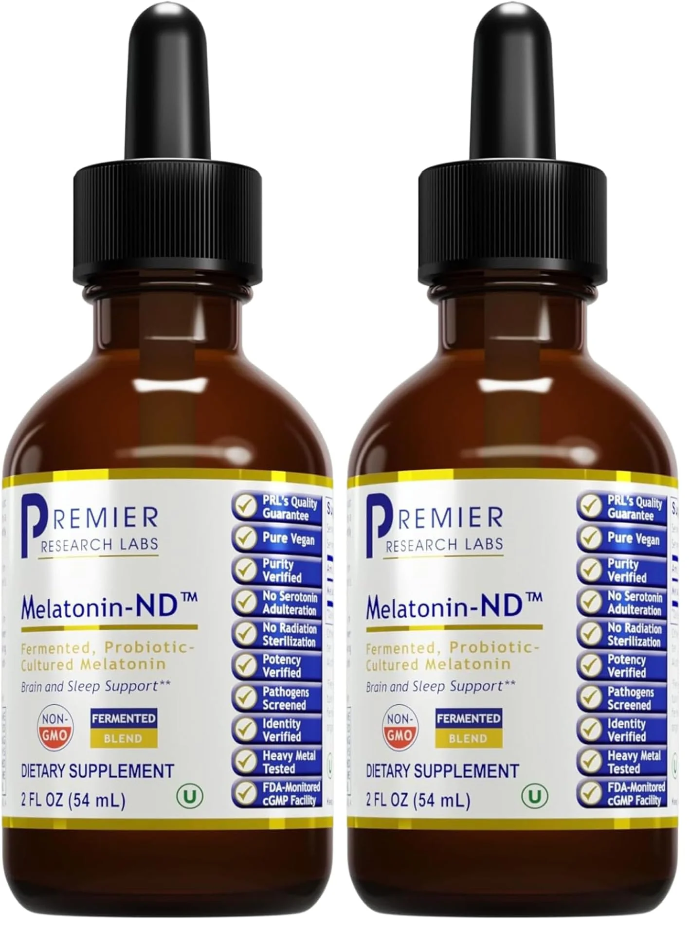 Premier Research Labs Melatonin-ND Liquid Drops — Sublingual, Organic, Vegan (2 x 2 oz) - Image 7