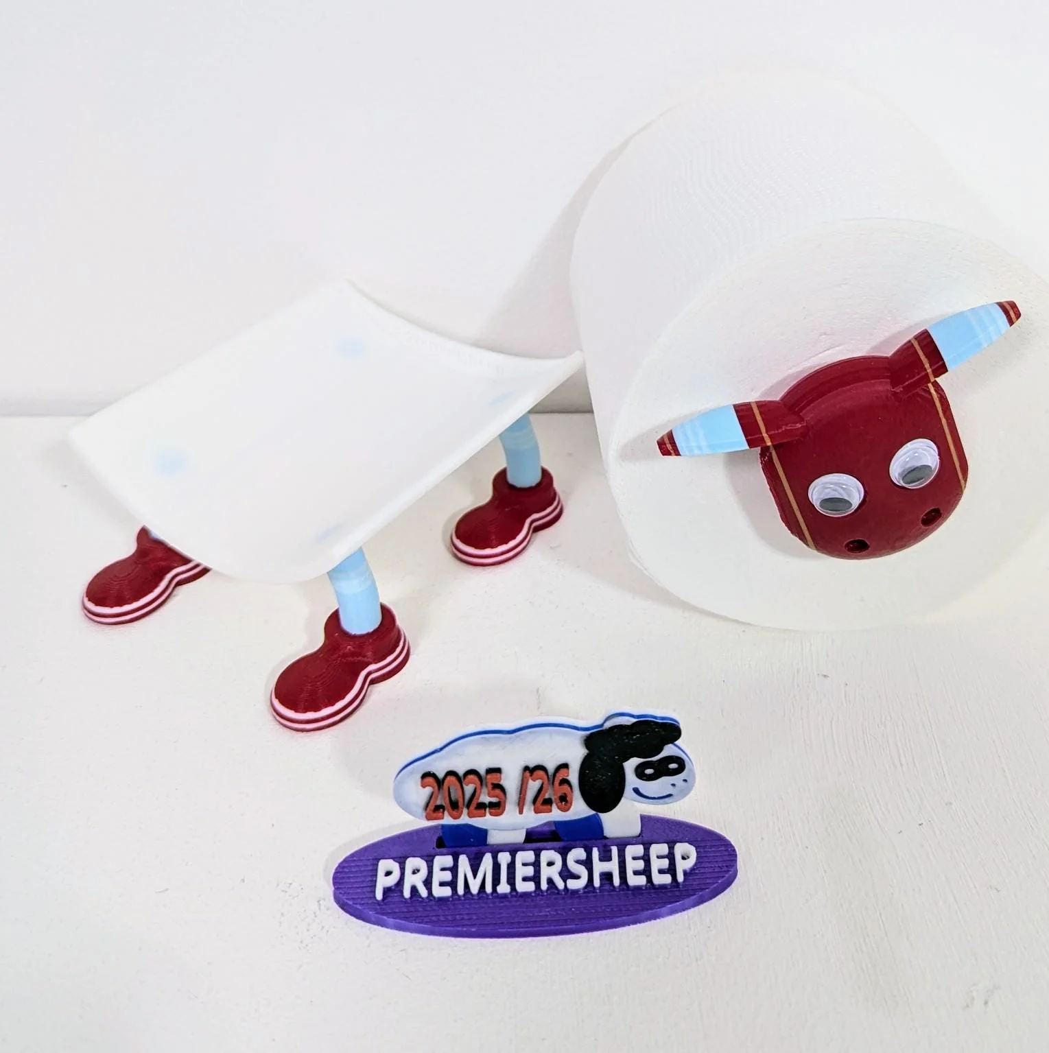 Premier sheep Aston Villa Toilet Roll Holder – football fan gift - Image 9