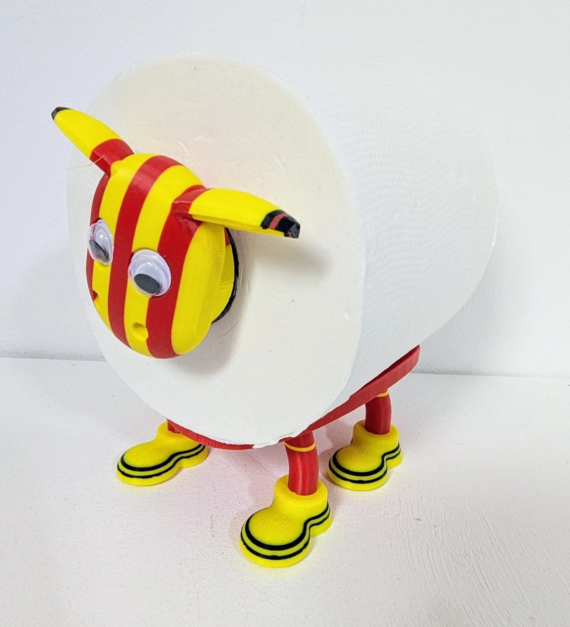 Premiersheep Watford Toilet Roll Holder – New 2025/26 Football Fan Gift – Universal Fit – Customizable Boot option