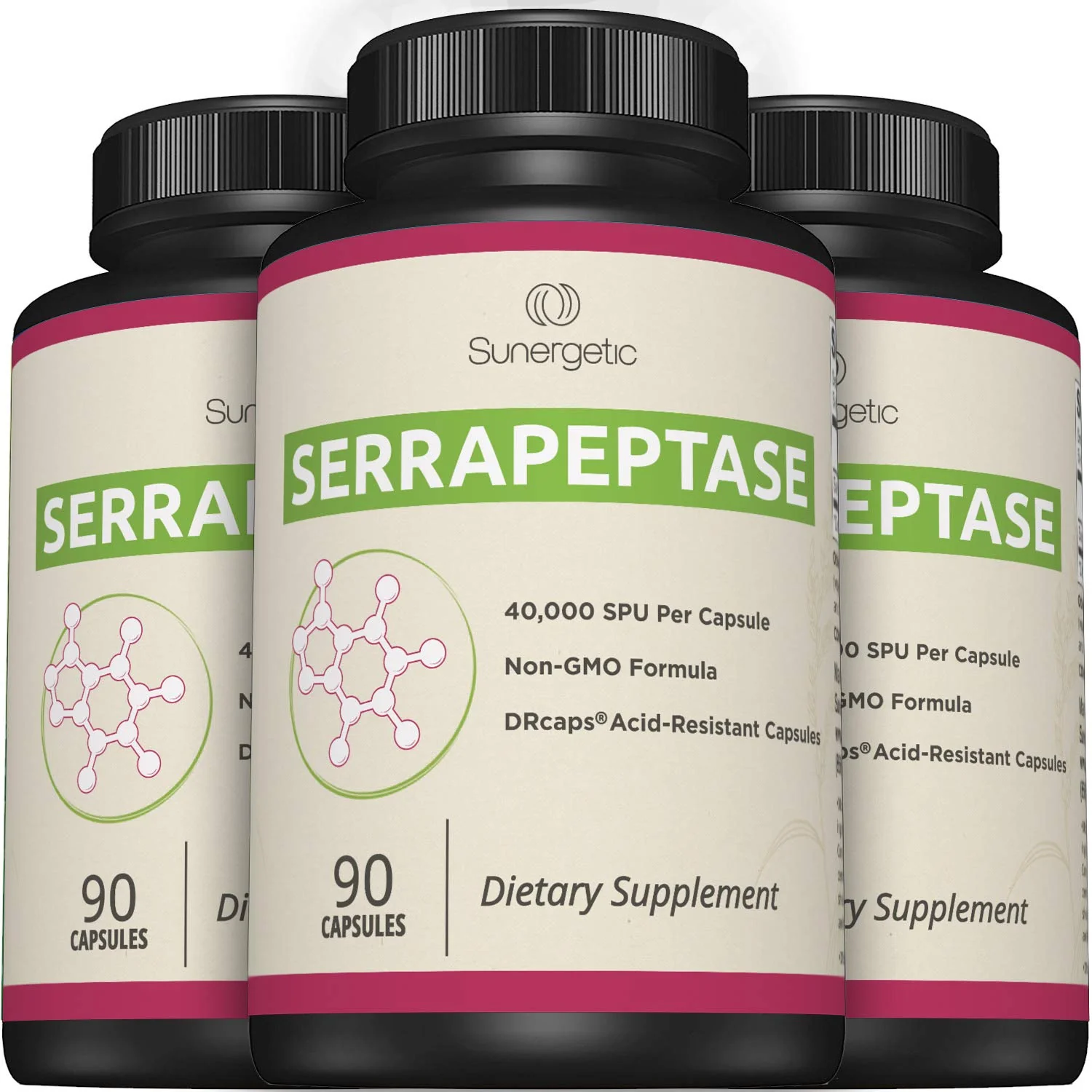 Premium Serrapeptase Enzyme Supplement – 40,000 SPU per Capsule | 90 Enteric Coated Capsules (Pack of 2) - Image 5